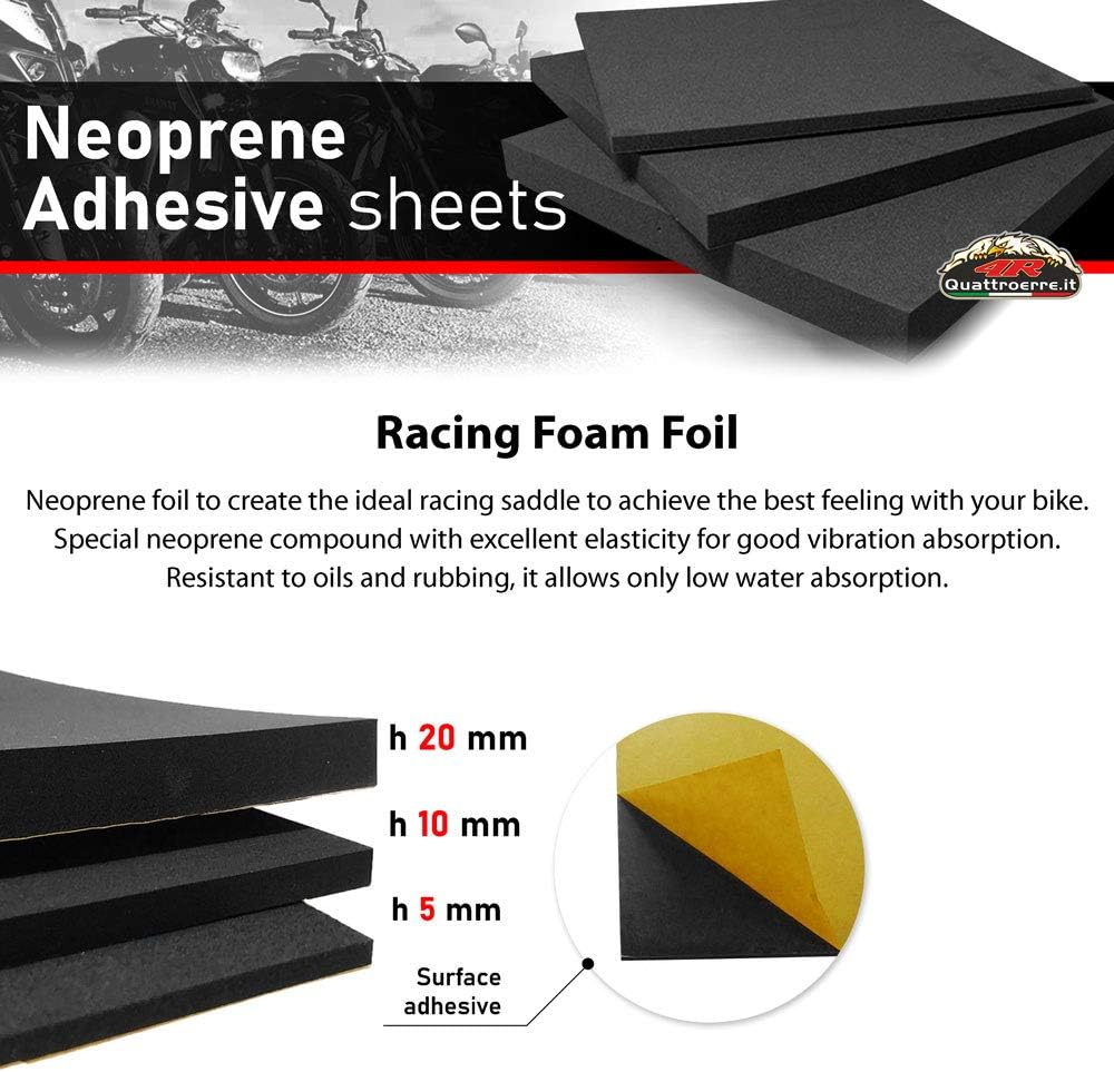 Detalle 2 de Foglio di Neoprene Adesivo 50 x 35 cm, spessore 5 mm – 4R Quattroerre.it (16054)
