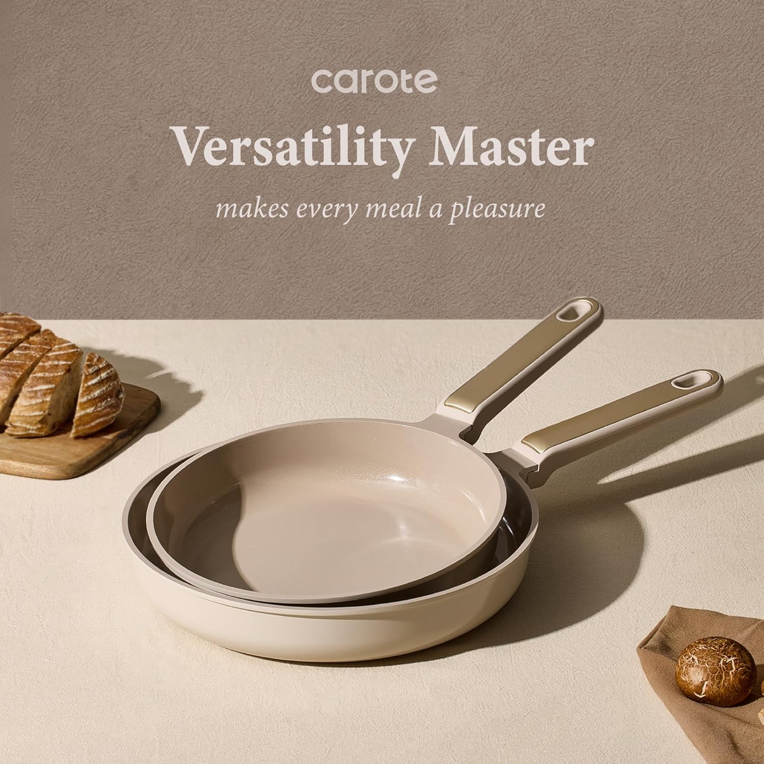 Thumbnail 3 de CAROTE Ceramic Cookware Set Nonstick, 14-Piece: Safe, Dishwasher-Friendly Pots and Pans for All Stovetops