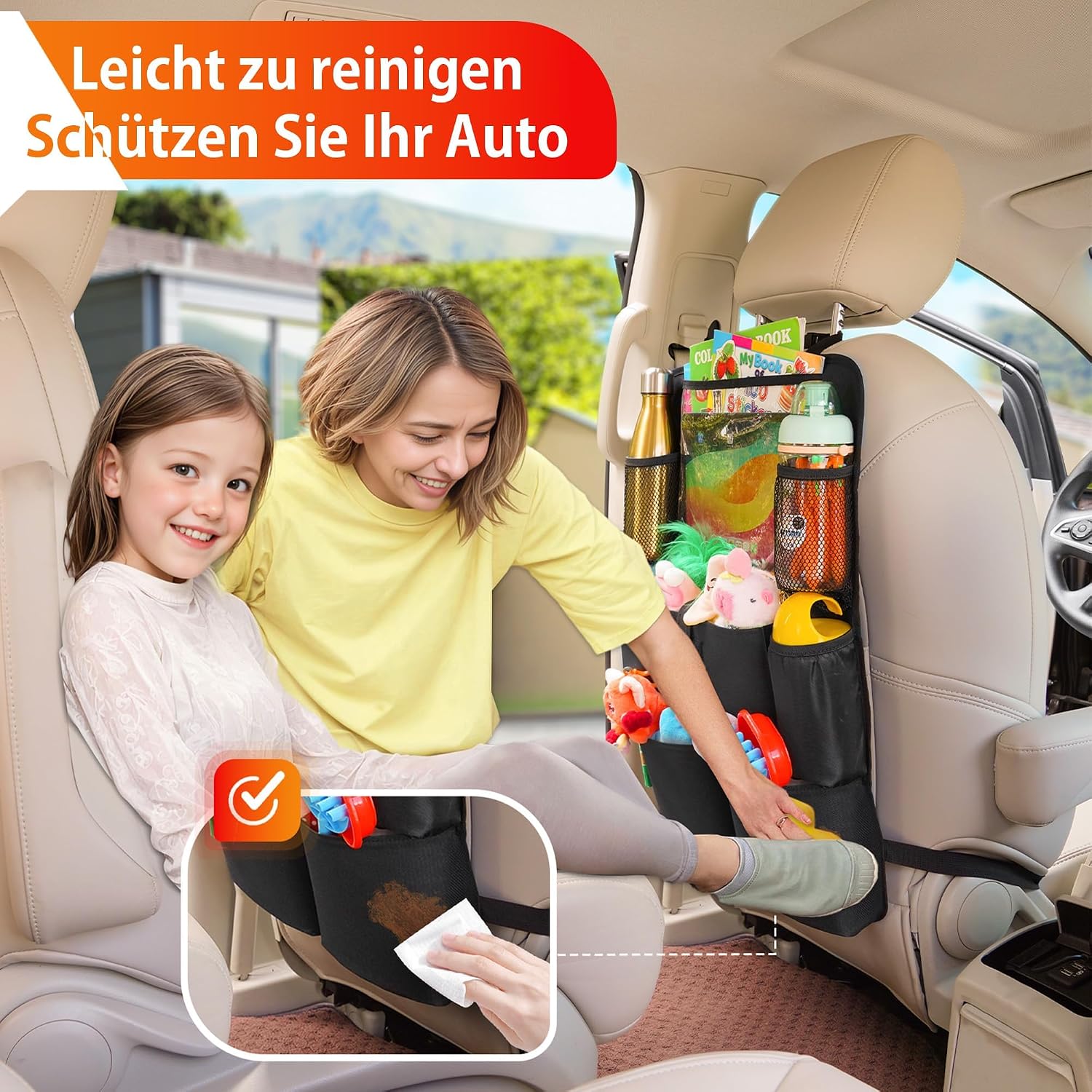 Detalle de Surdoca Autositz-Organizer 4. Generation für 11-Zoll
