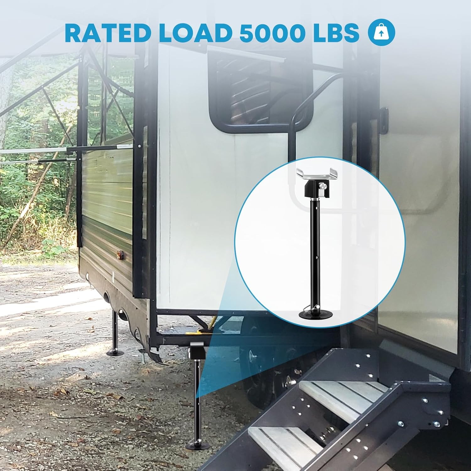 Detalle de Kohree 2-Pack RV Slide Out Supports: Heavy-Duty Stabilizers for Travel Trailers