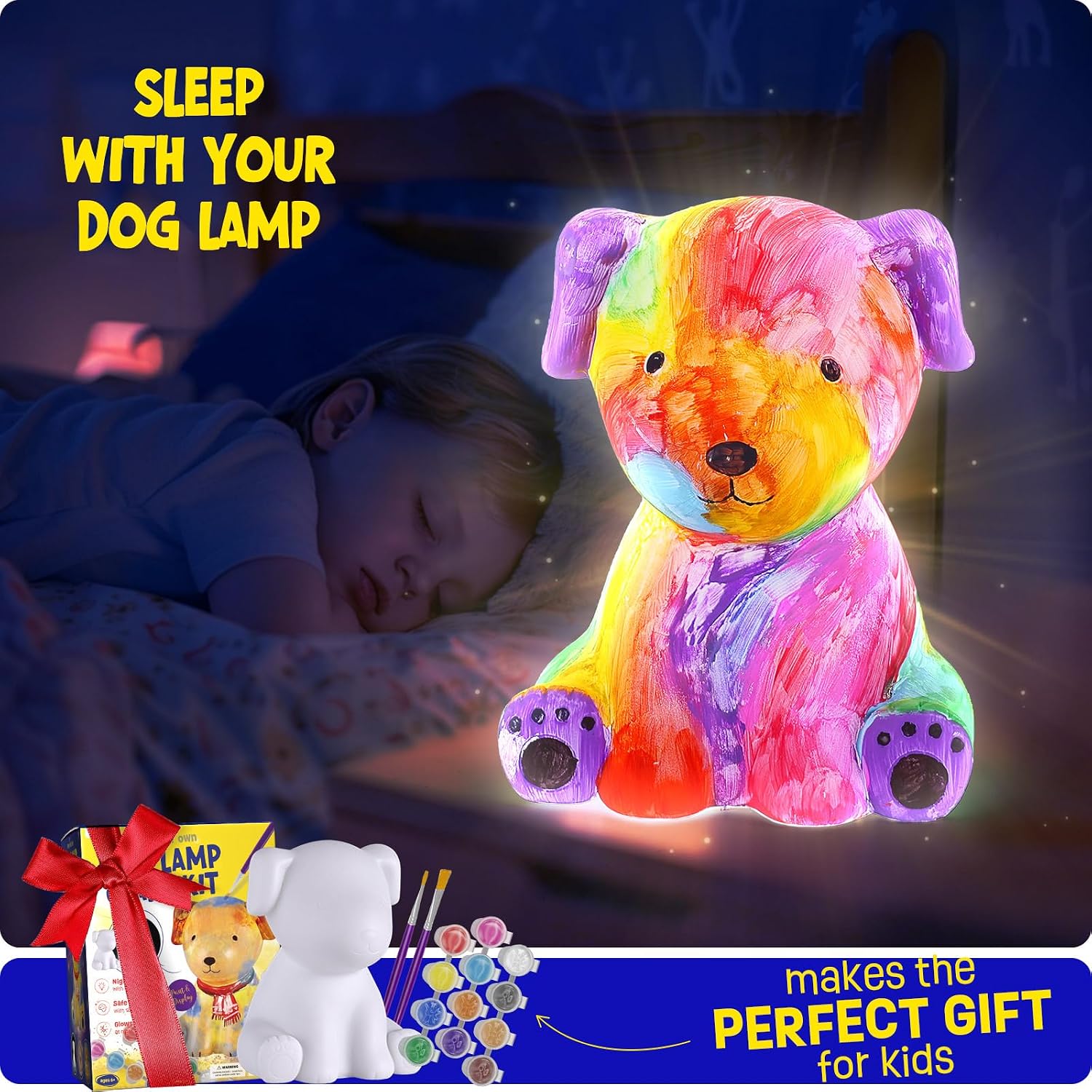 Thumbnail 6 de DIY-LAOESE Paint Your Own Dog Lamp Kit for Kids ๐จ๐ช