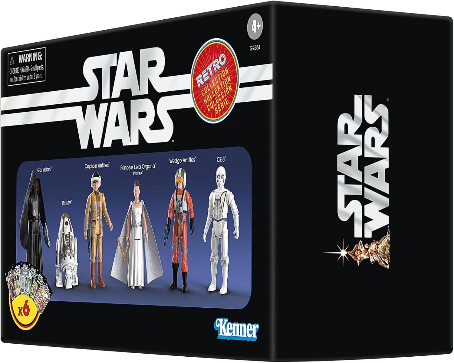 Detalle 2 de ハズブロ STAR WARS レトロコレクション G2554 9.5 cmフィギュア6体セット