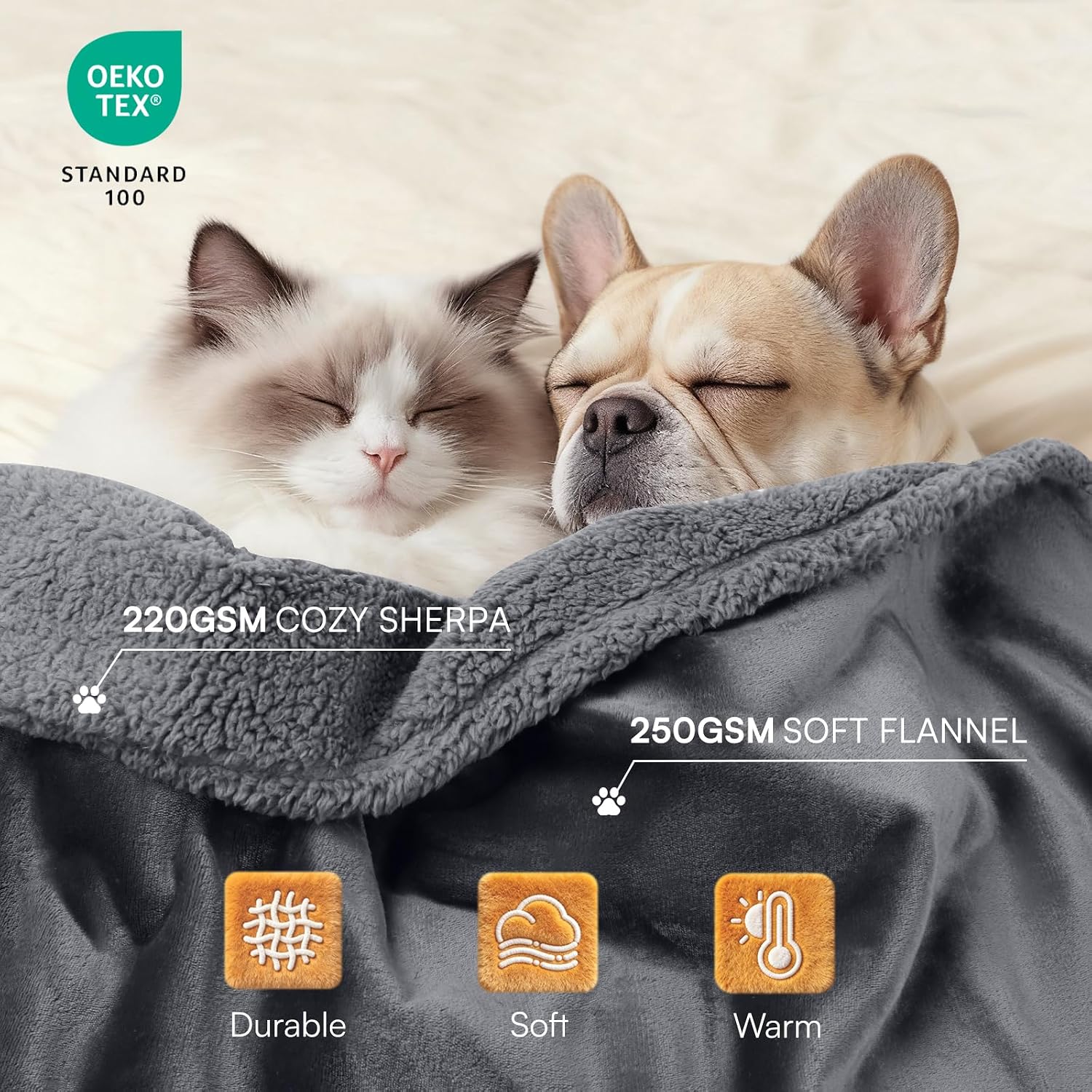 Detalle de Luciphia Waterproof Pet Blanket 85 x 57