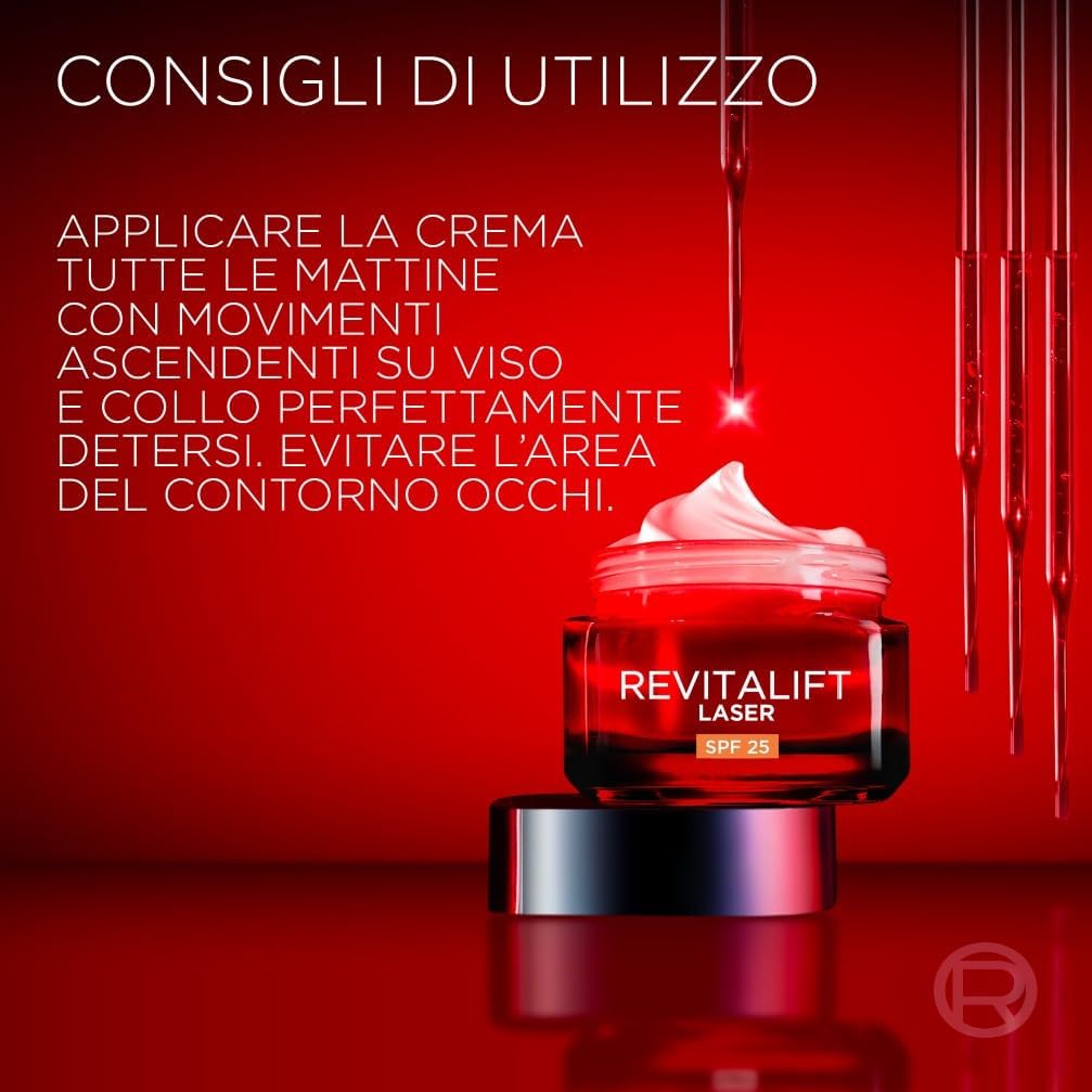 Thumbnail 6 de L'Oréal Paris Revitalift Laser SPF25 Crema Viso Giorno – 50 ml per Tutti i Tipi di Pelle