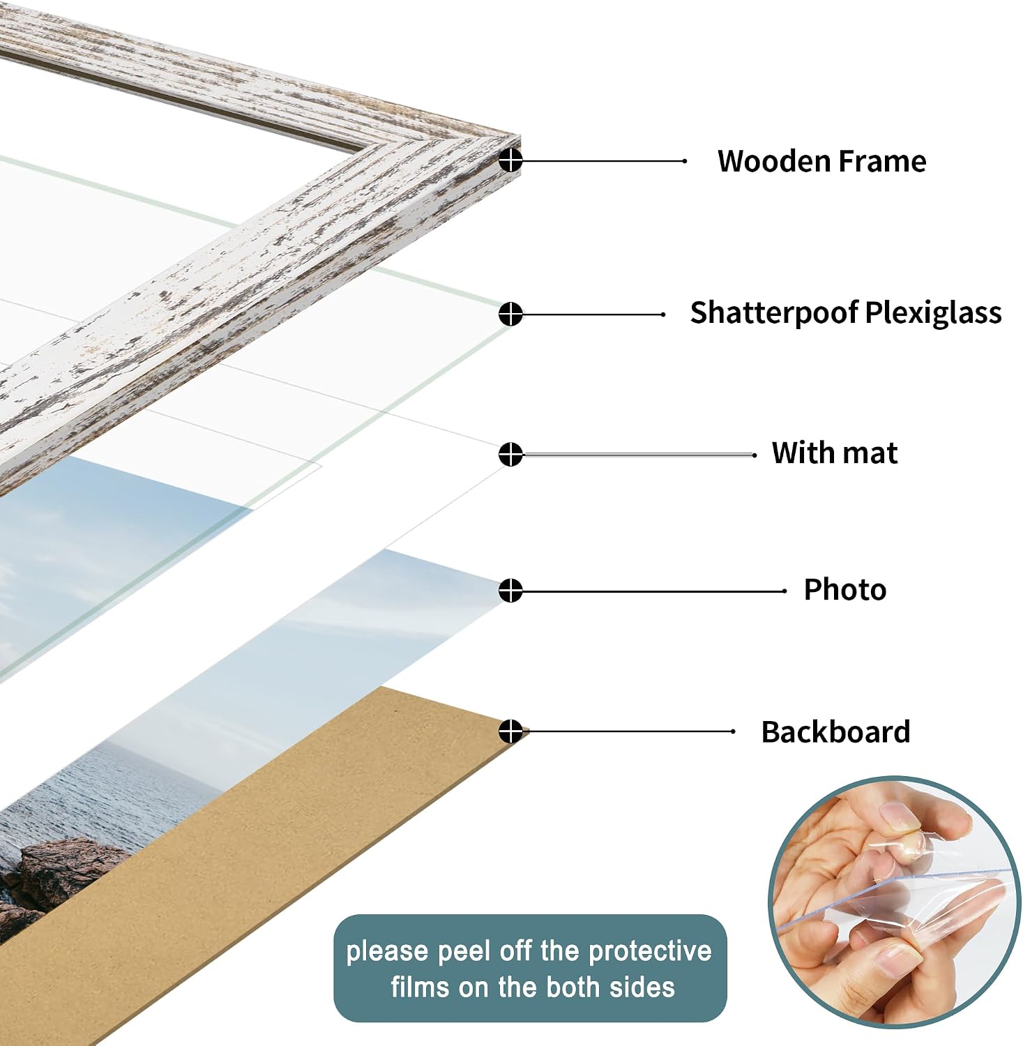 Thumbnail 3 de iRahmen 16 x 24-inch White Poster Picture Frames 🖼