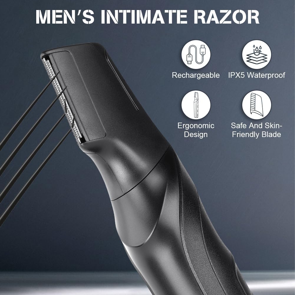 Detalle 2 de AOGOE Rasoio elettrico corpo 3 in 1 con pettini 3–12 mm 🪒