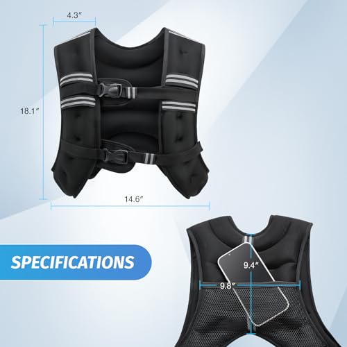 Thumbnail 8 de ZELUS Weighted Vest 20 lb for Training ๐