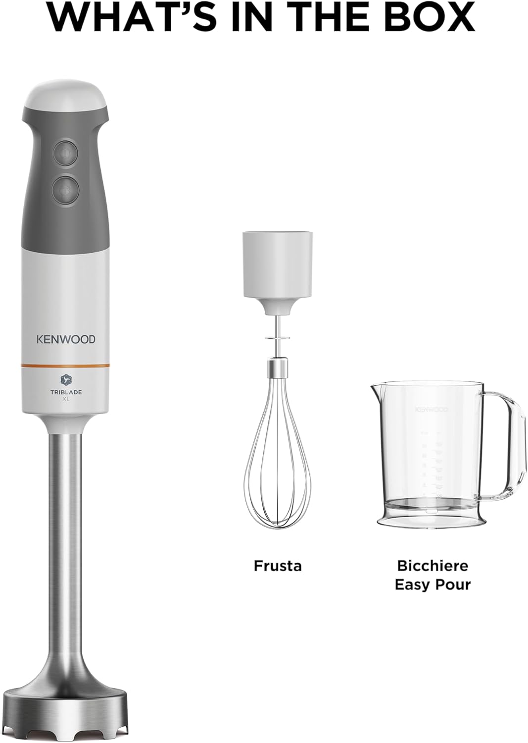 Thumbnail 6 de Kenwood Triblade XL HBM40.002WH Frullatore ad immersione: potenza, ergonomia e versatilità in un kit XL