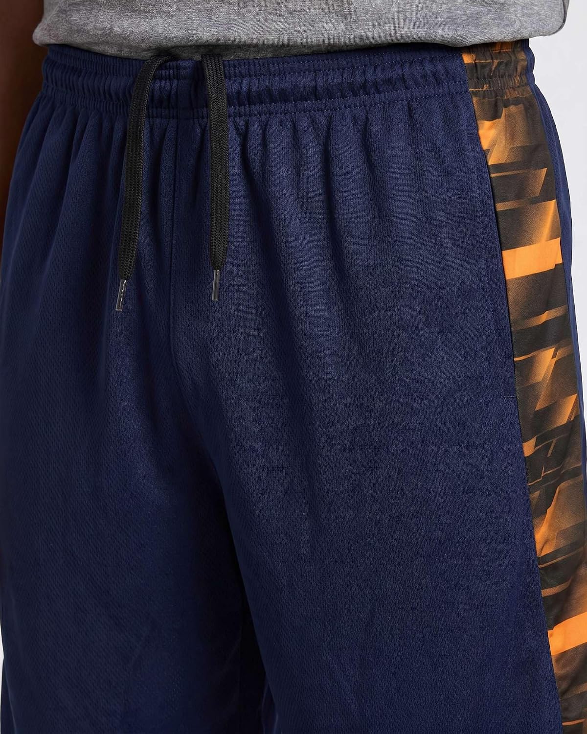 Detalle de Real Essentials 5 Pack Boys' Mesh Basketball Athletic Shorts with Pockets