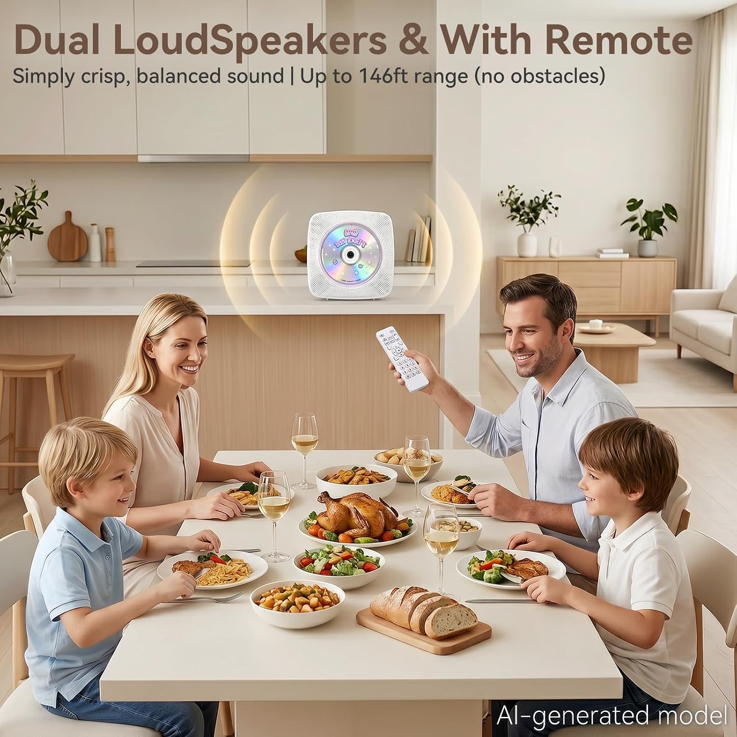 Thumbnail 4 de Kegaudio Desktop Wall CD Player 1800mAh
