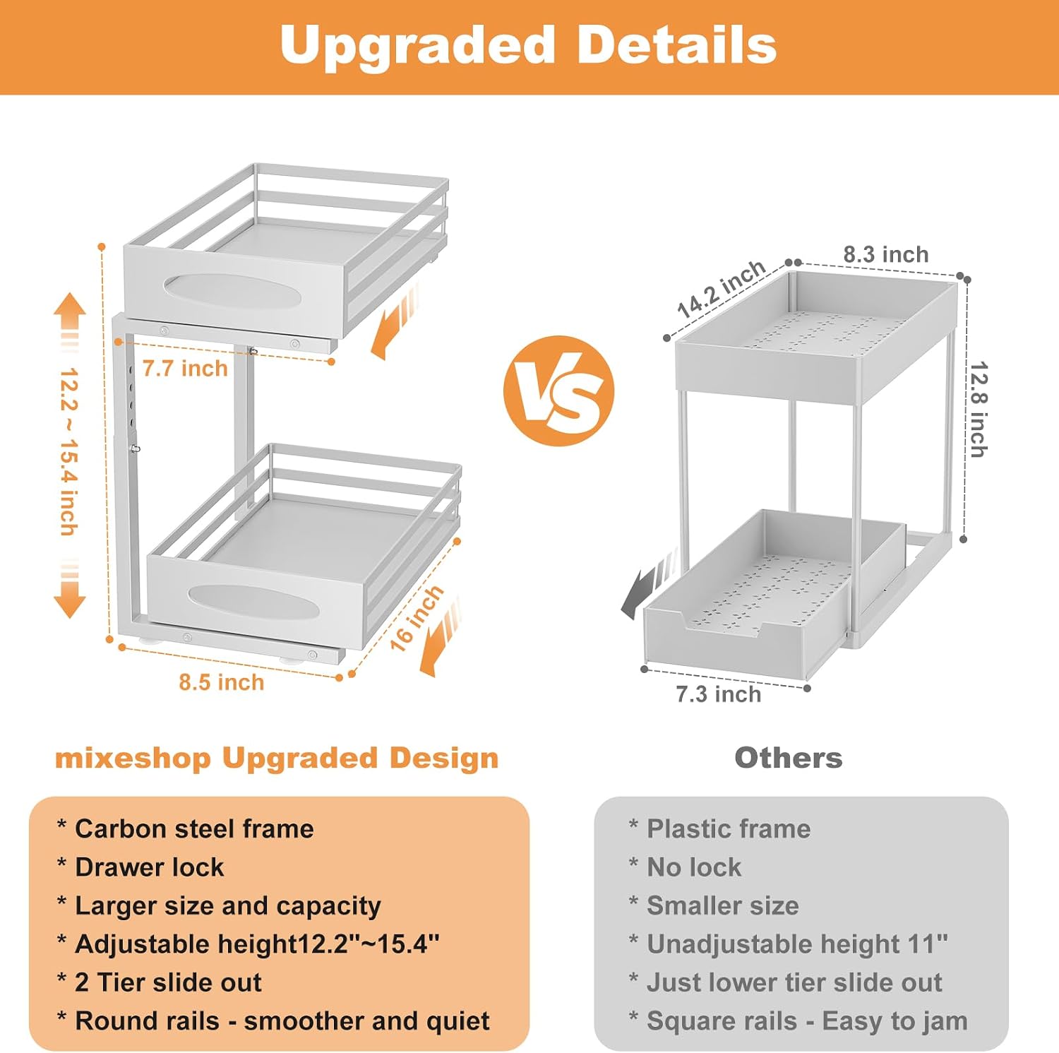 Thumbnail 4 de mixeshop Under Sink Organizer 16" 2-Tier