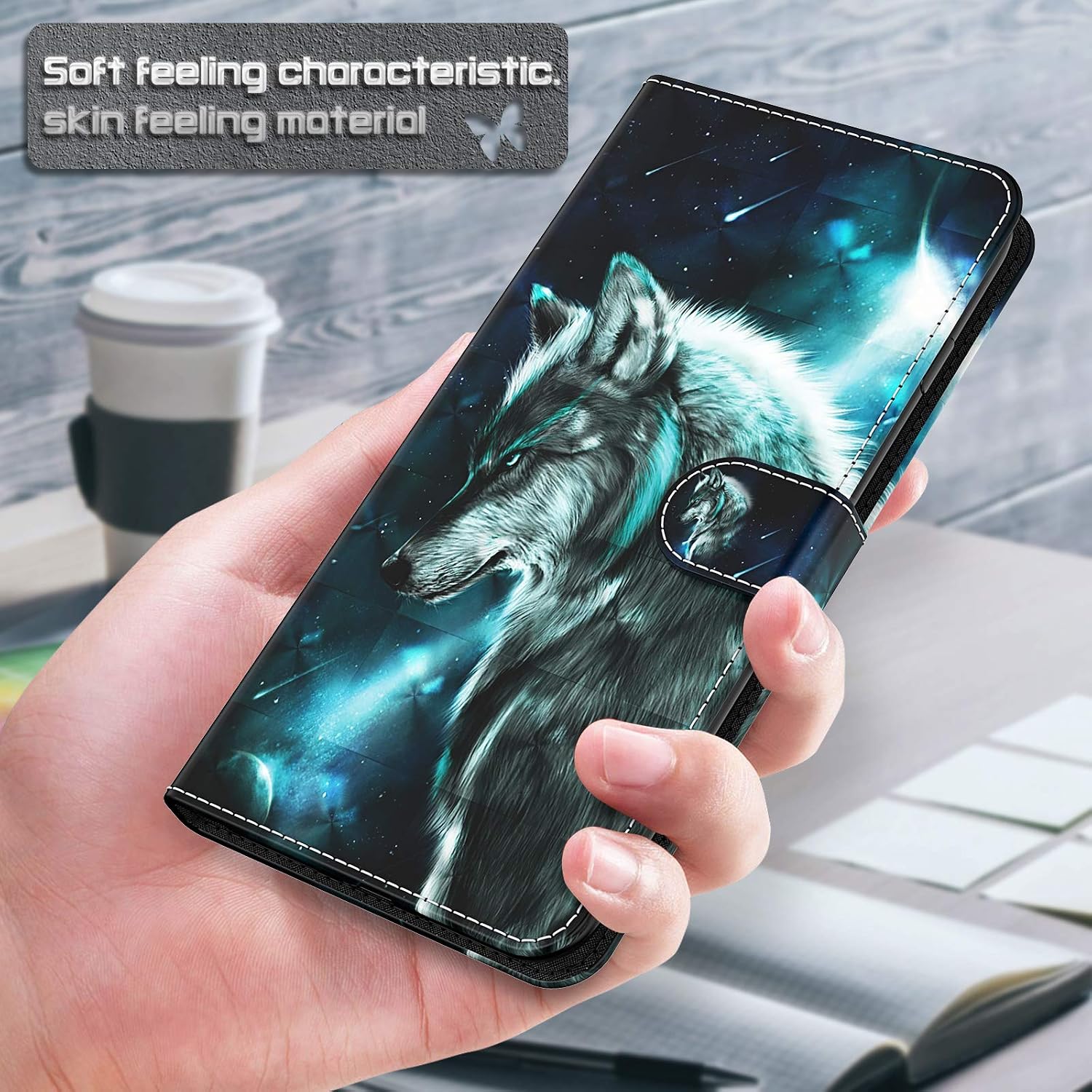 Thumbnail 5 de GLANDOTU Lederhülle Samsung Galaxy A15 Wallet