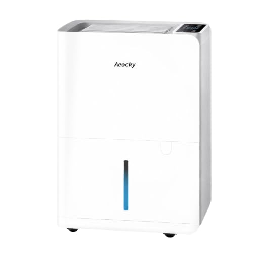 Detalle de AEOCKY Deshumidificador 25 L/día, 2,7 L de depósito — Ideal para secar ropa y espacios grandes