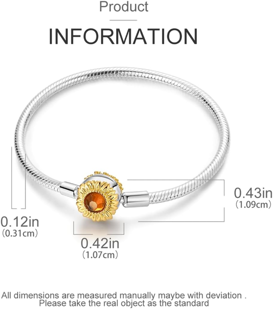 Thumbnail 4 de ChenYuTe 925 Sterling-Silber Schlangenkettchen-Armband für Damen