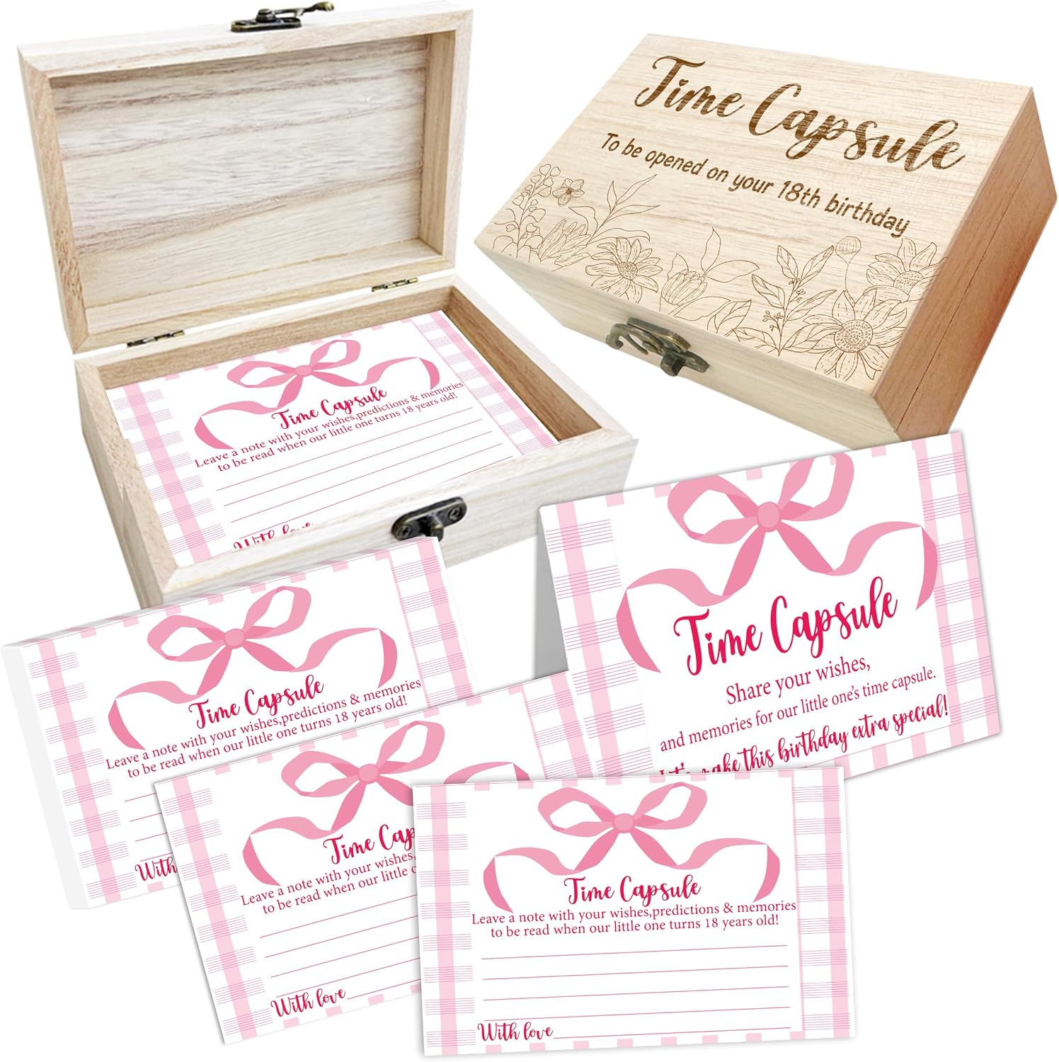 Thumbnail 6 de Baby Shower Keepsake Box with 50 Advice Cards