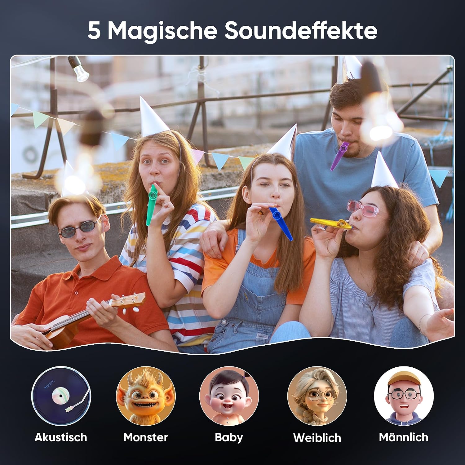 Thumbnail 4 de Karaoke Maschine 2 Mikrofonen 8W