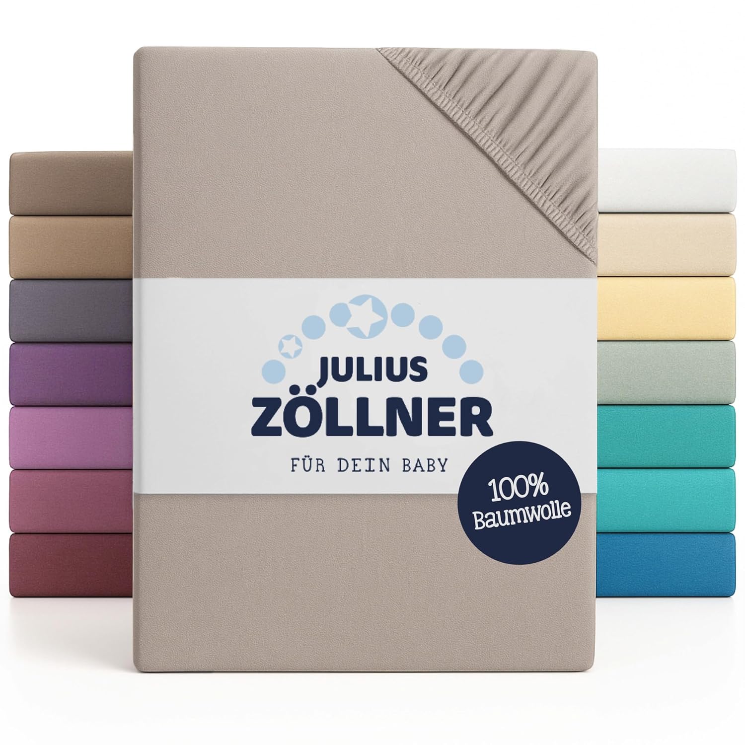 Detalle de Julius Zöllner Jersey Spannbettlaken 70x140 cm