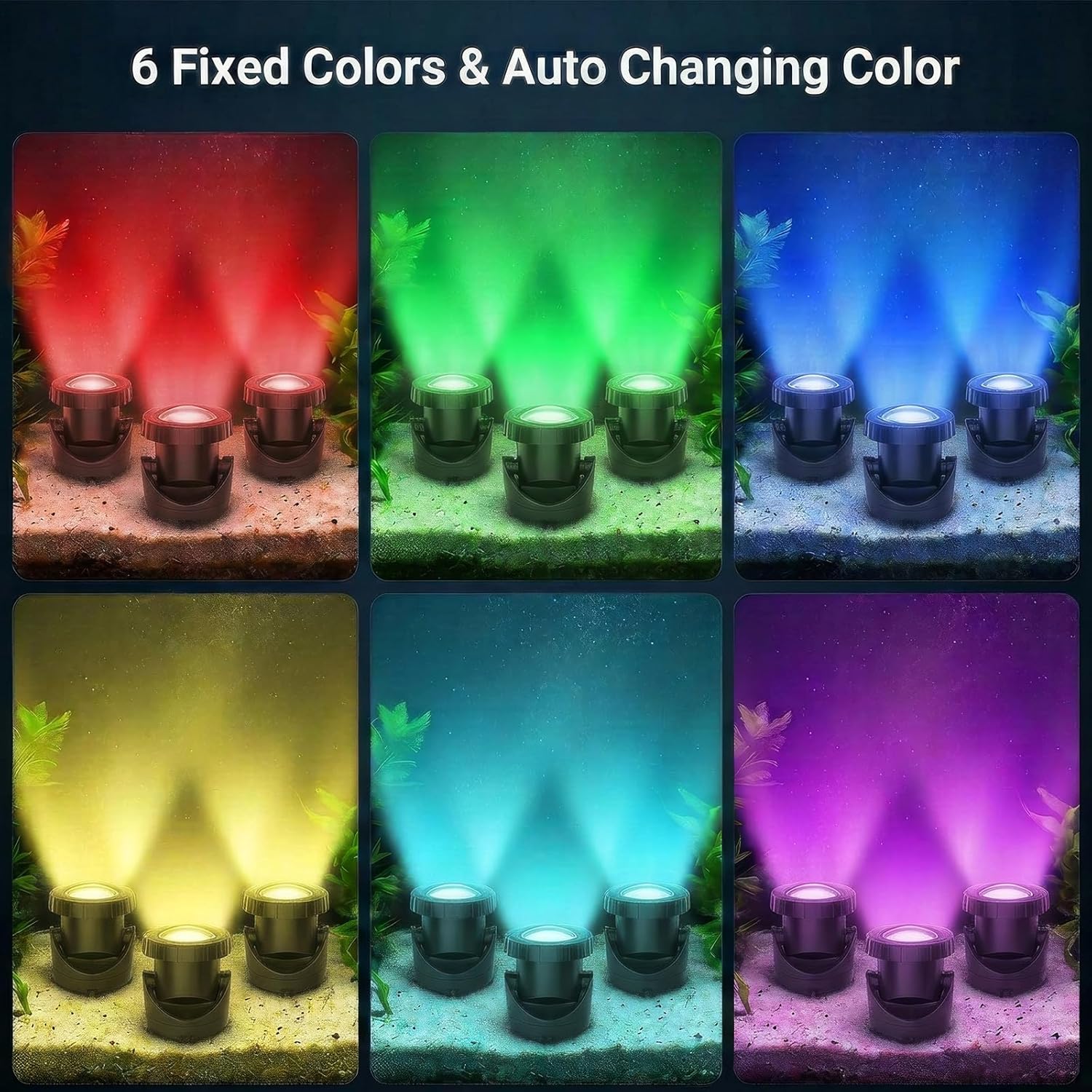 Thumbnail 4 de T-SUN Solar Teichbeleuchtung RGB – wasserdicht, energiesparend und flexibel im Garten