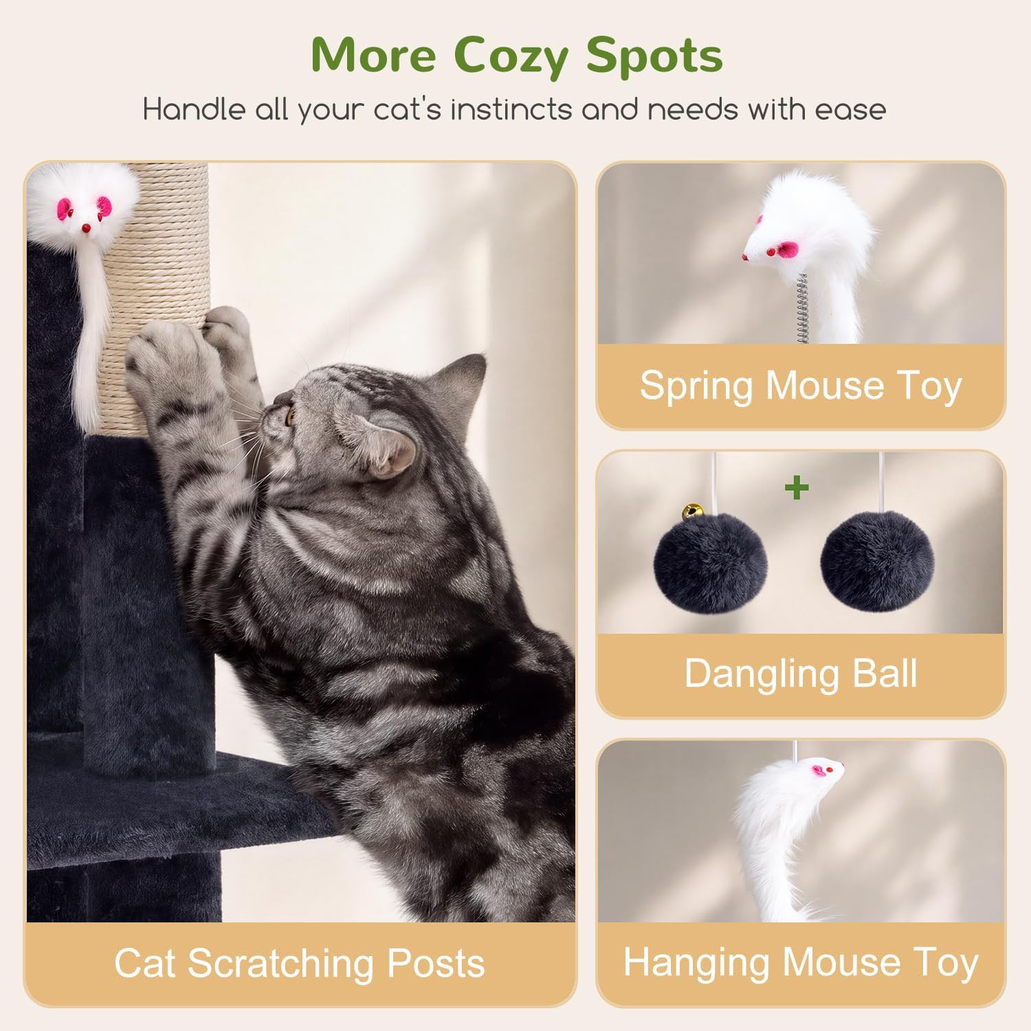 Detalle 2 de Globlazer Cat Tree 50-inch