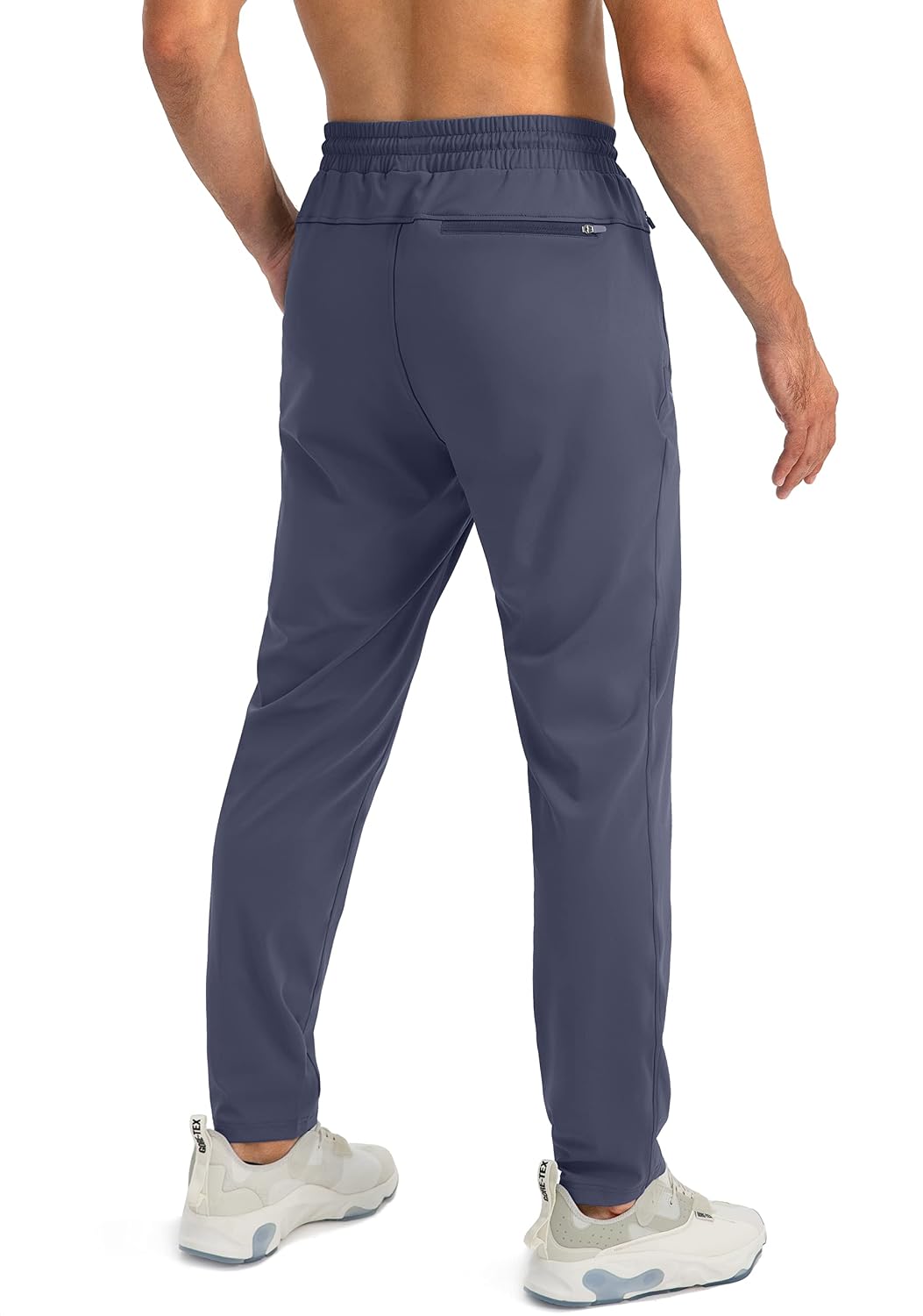 Detalle de G Gradual Men's Tapered Joggers with 4-Way Stretch and 3 Zip Pockets