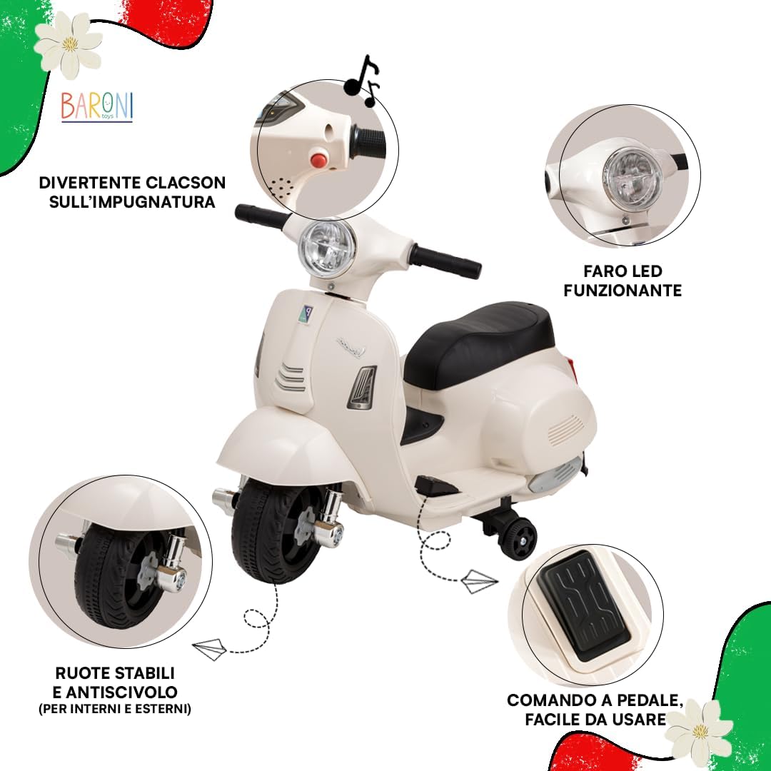 Thumbnail 2 de Baroni Toys Vespa elettrica 6V 3 km/h