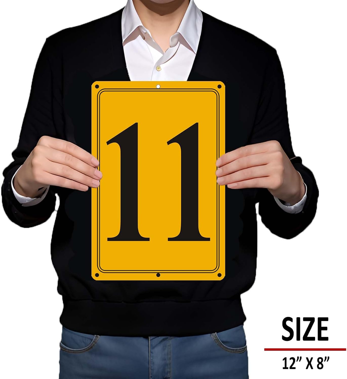 Detalle de i-CowFun Aluminum Number Sign, 12" x 8