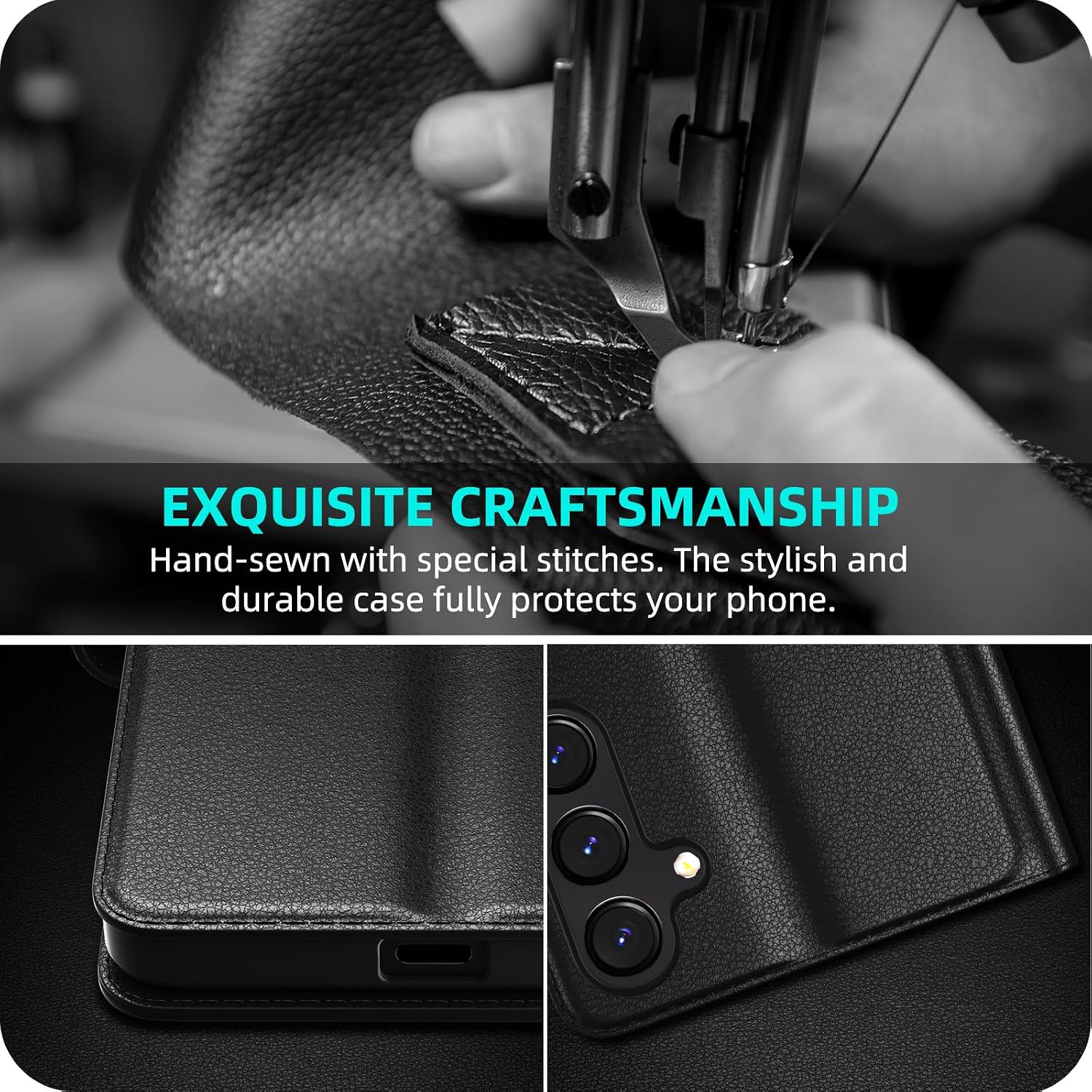 Detalle de Eirltiy Custodia Portafoglio in Pelle PU Premium per Samsung Galaxy A13 5G – Protezione 360° con Vetro Temperato