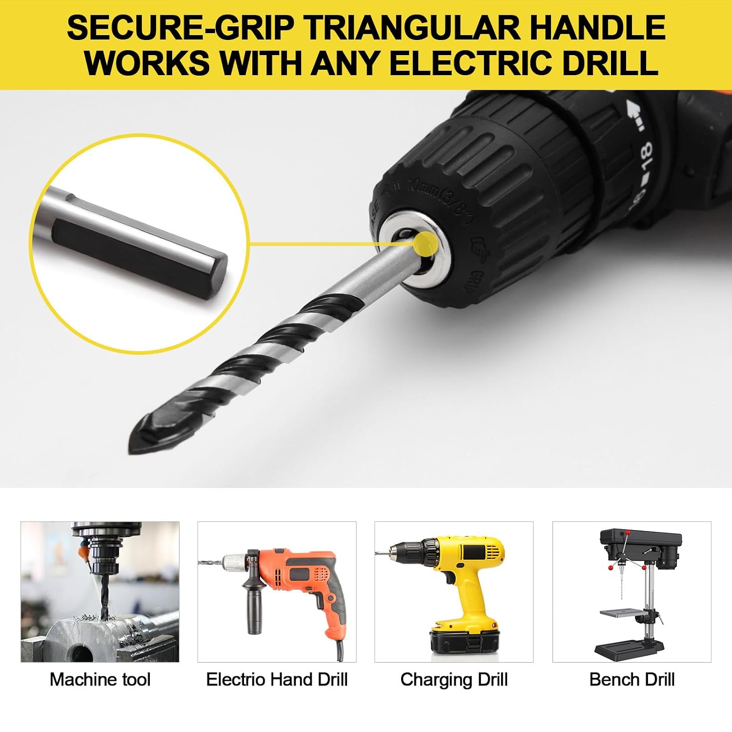 Thumbnail 6 de DYRECELVE Concrete Drill Bit Set 12-PCS, Carbide-Tipped, 7 Sizes