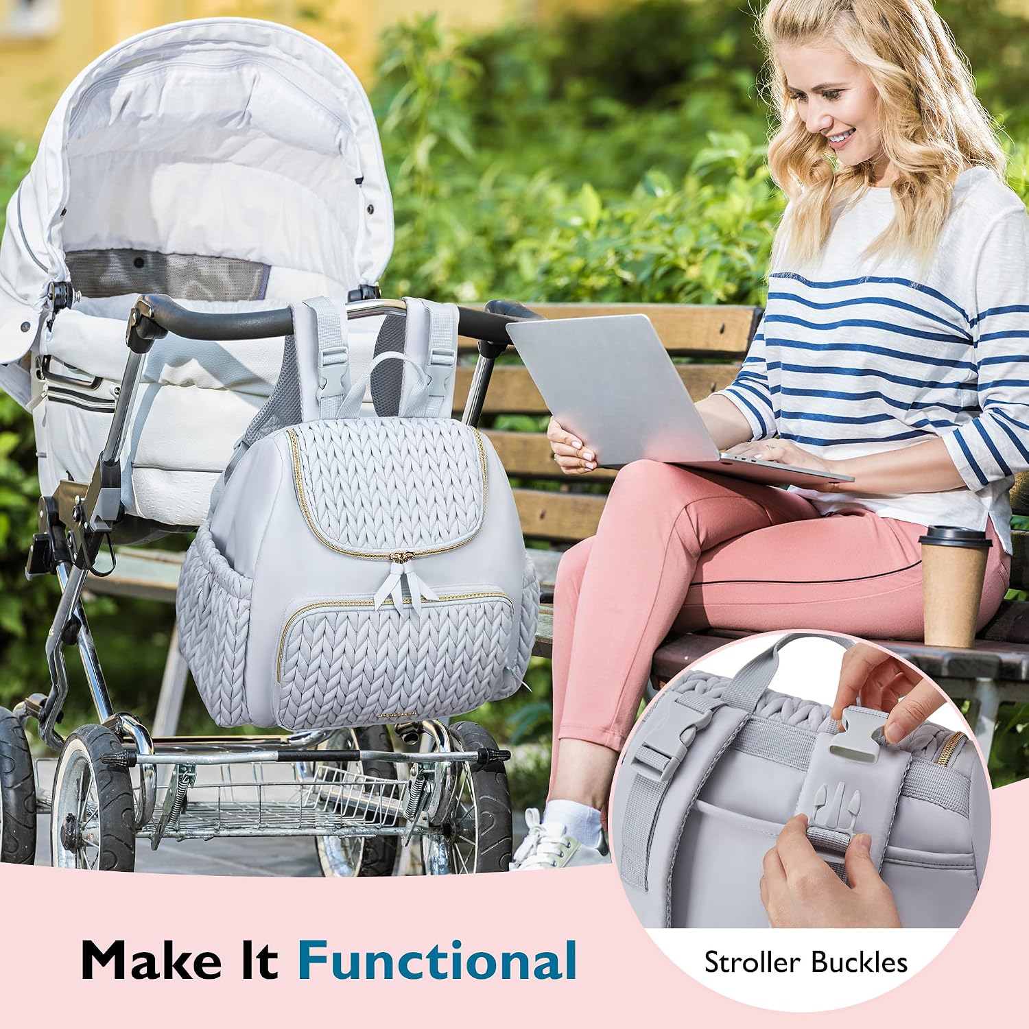 Detalle 2 de mommore Diaper Backpack in Polyester