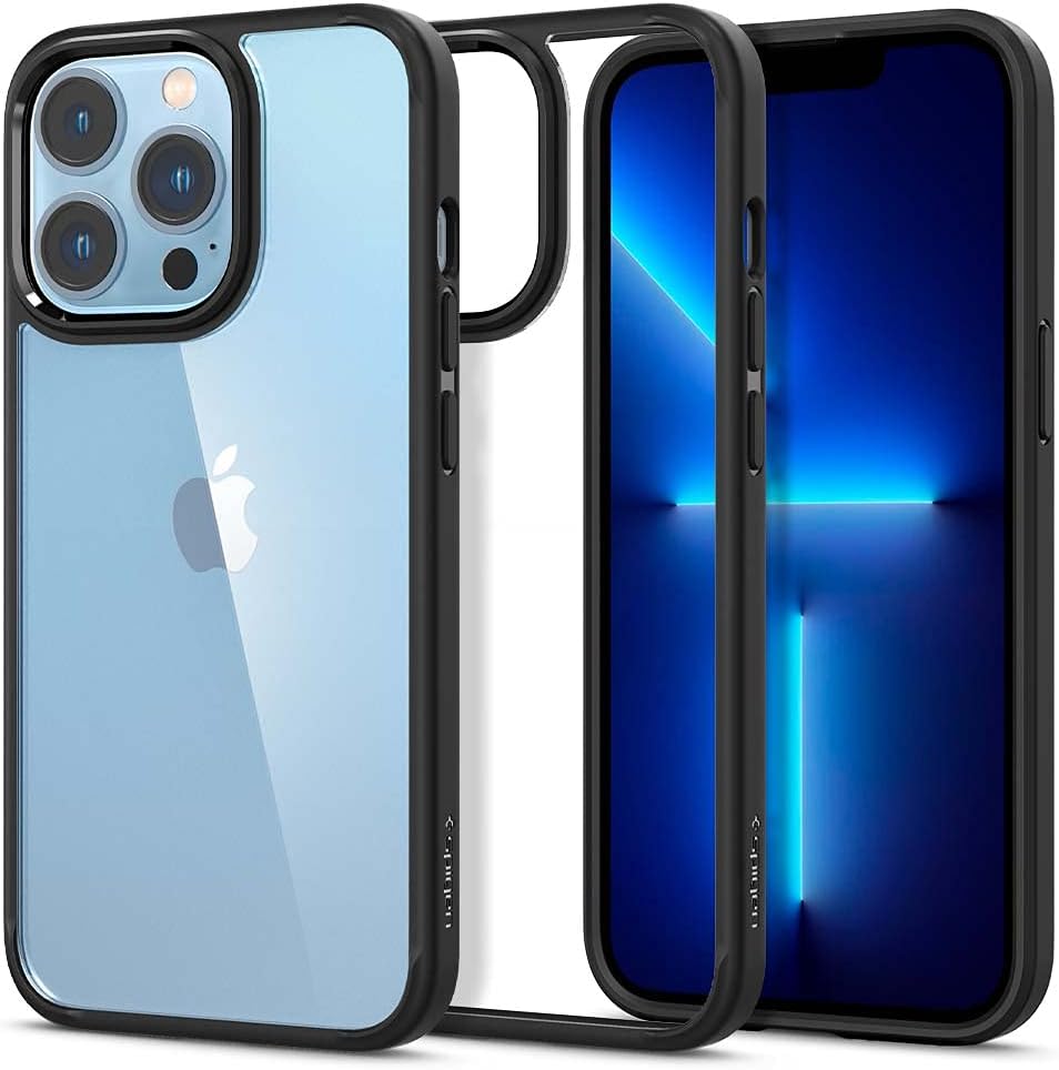 Detalle de Spigen Ultra Hybrid Coque iPhone 13 Pro anti-jaunissement – Noir