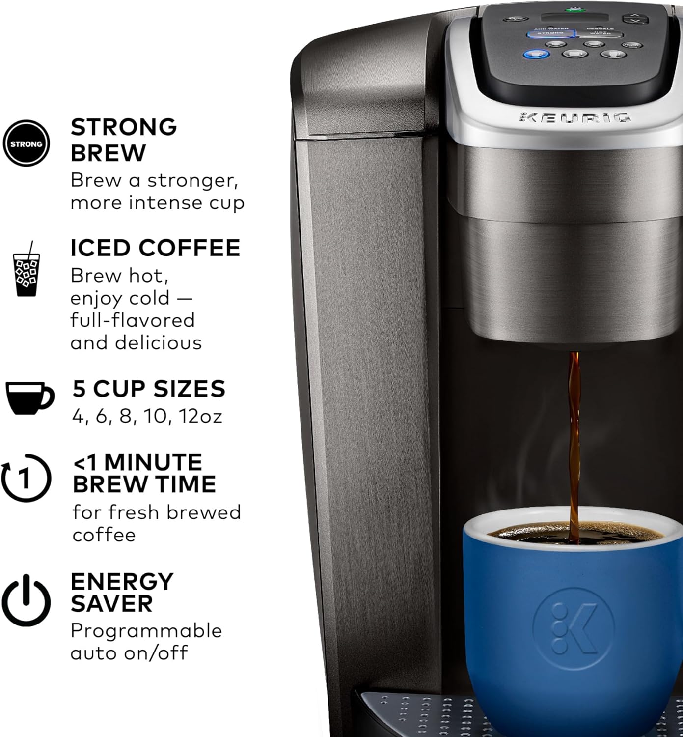 Detalle 2 de Keurig K-Elite 8–12 oz Single-Serve Coffee Maker