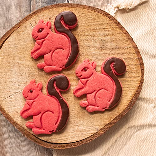 Detalle de BAKERLOGY Lot de 2 Emporte-pièces Écureuil et Gland pour Biscuit et Fondant