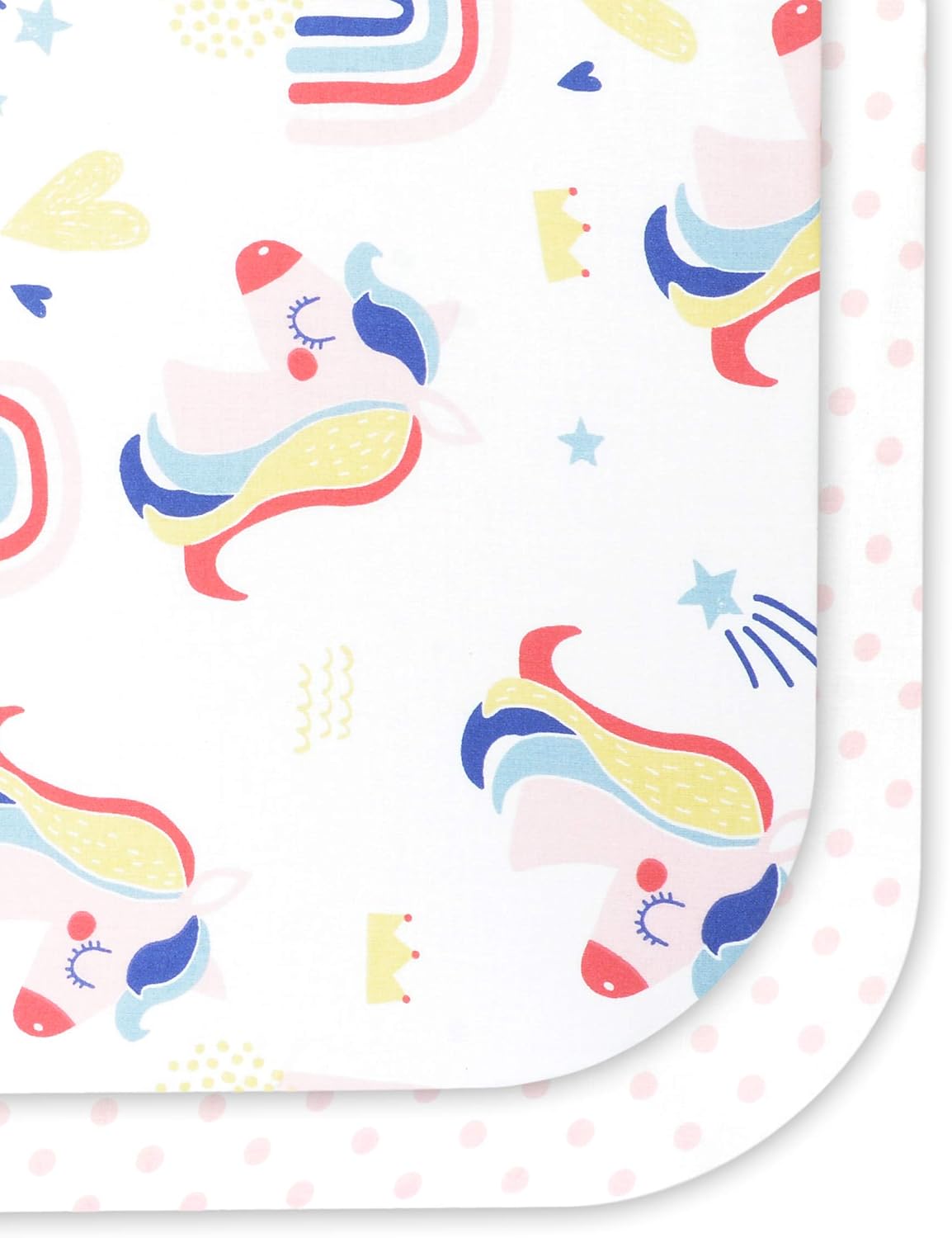 Thumbnail 6 de FlyIdeas Set 2 lenzuola con angoli per culla 90x50 cm in cotone traspirante