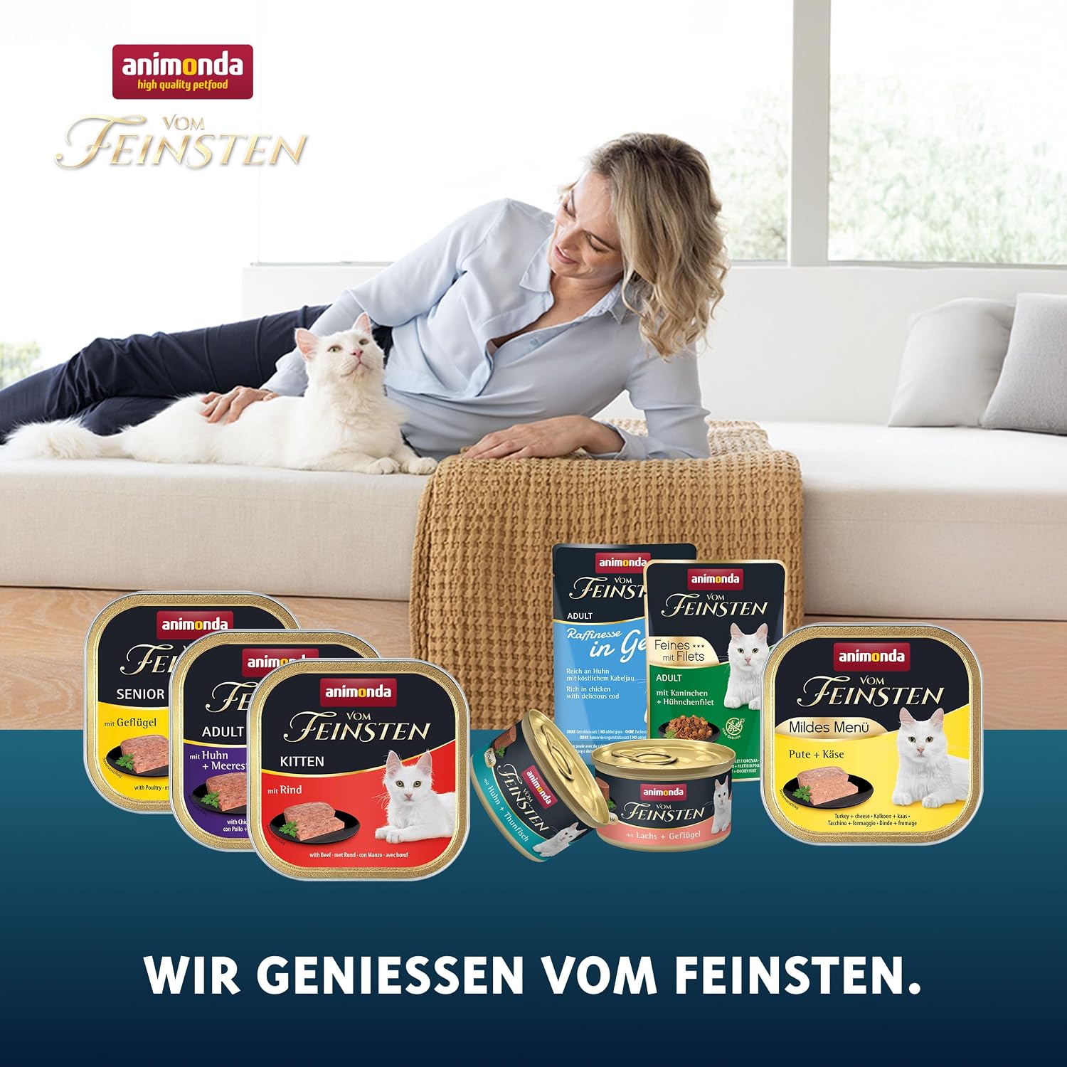 Thumbnail 3 de Animonda Vom Feinsten Adult Fisch & Fleisch Vielfalt – Nassfutter für ausgewachsene Katzen