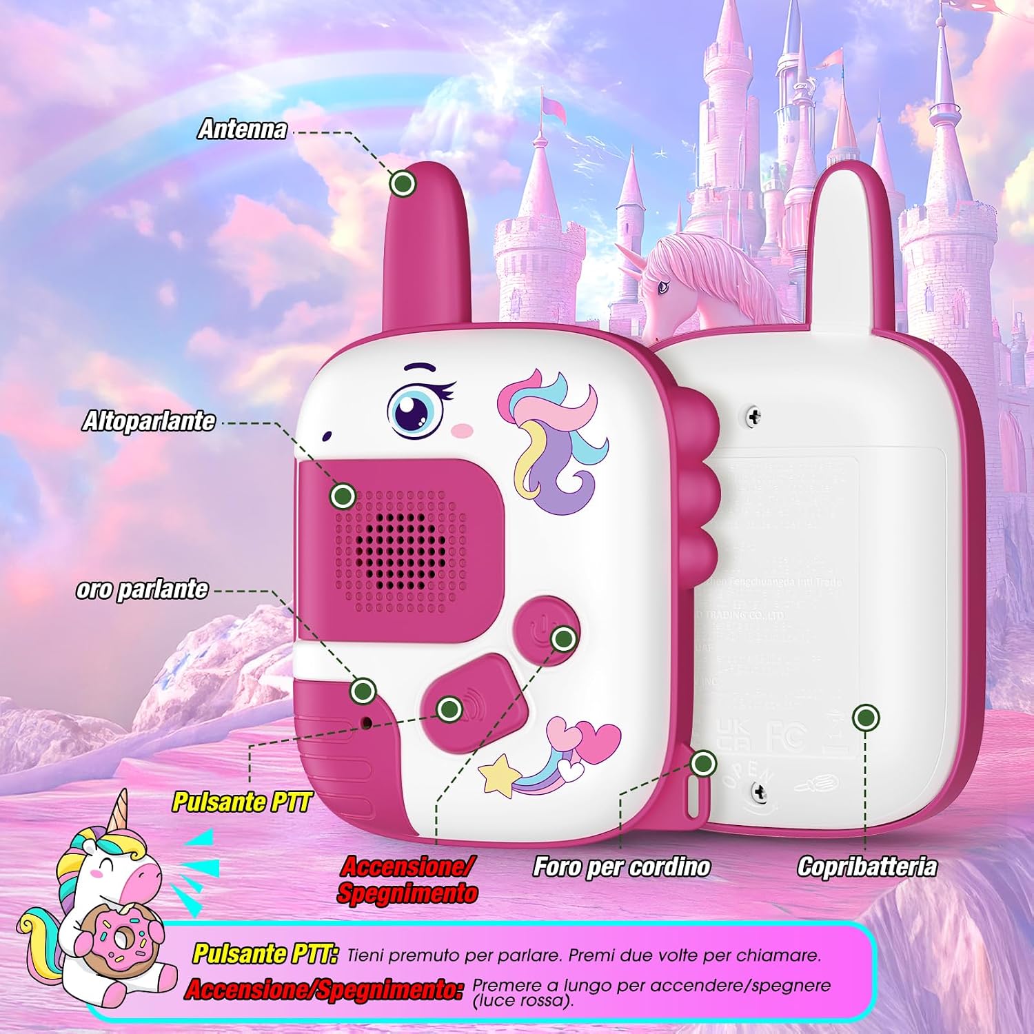 Detalle de Walkie-Talkie Unicorno 300 m