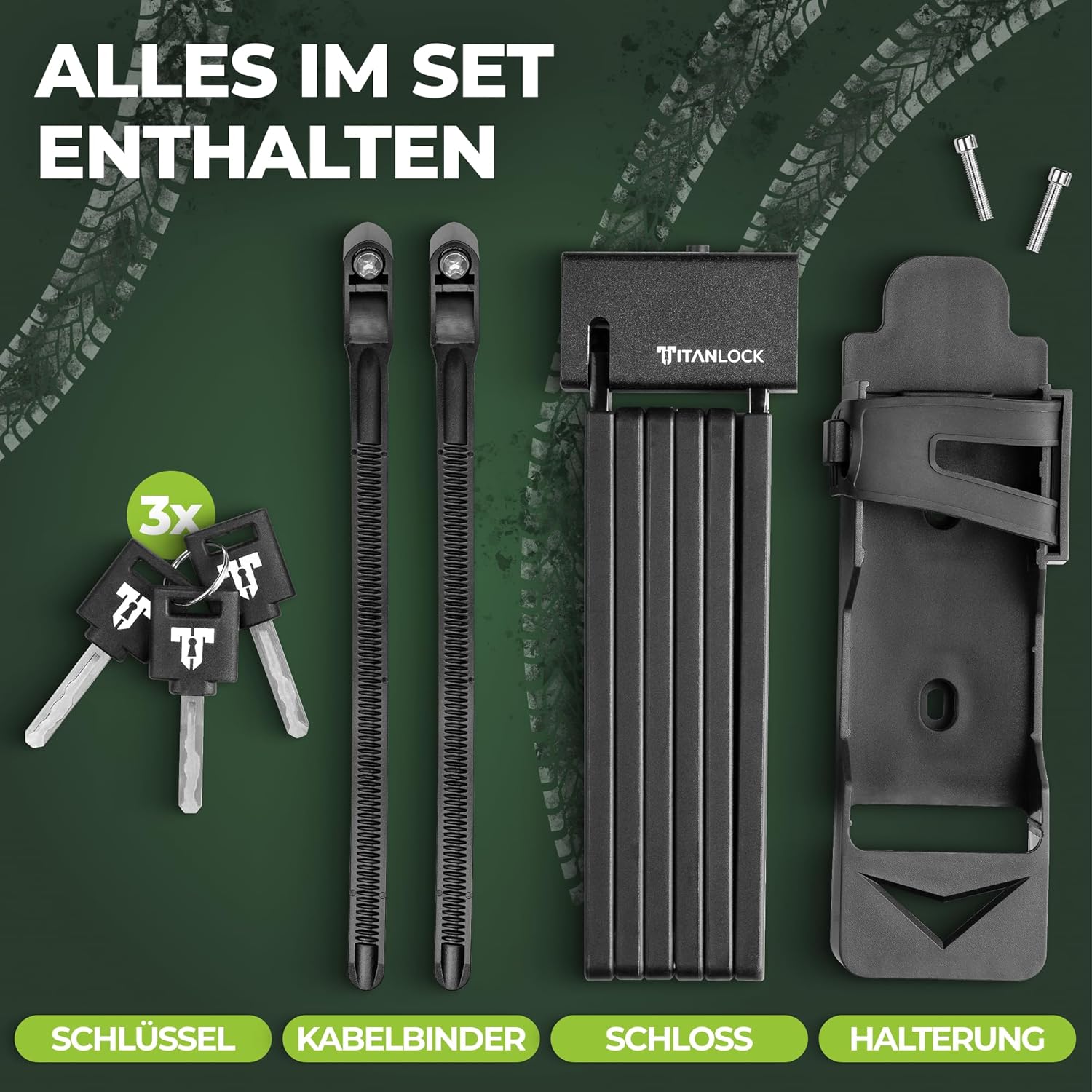 Thumbnail 6 de TITANLOCK Fahrradschloss Faltschloss Diebstahlsicher „Das Original“ (TITAN Secure, Schnell- & leicht montierbar)