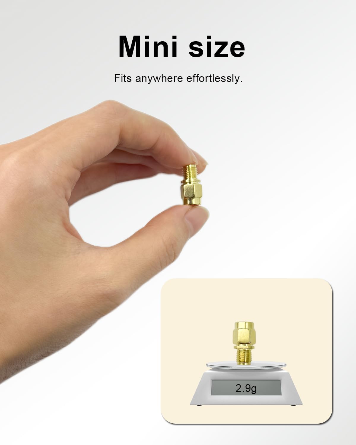 Thumbnail 4 de SPTSSWET SMA Female to SMA Male Adapter RF Coax – 2 Pack