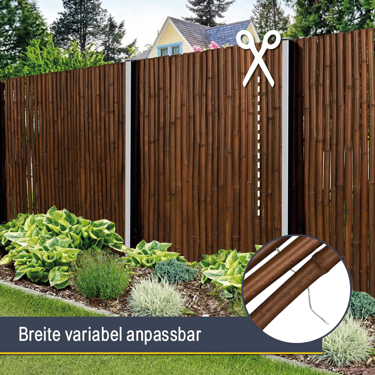Thumbnail 3 de Sol Royal Bambus Sichtschutzzaun 180x250cm Dunkelbraun