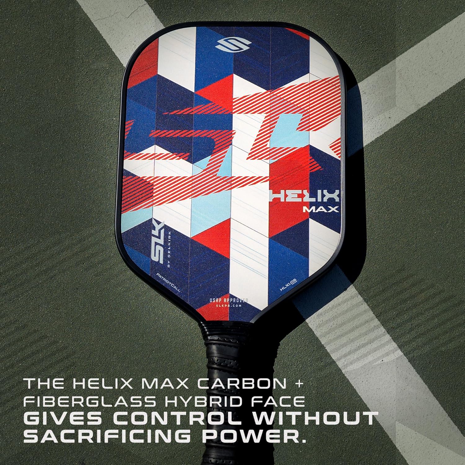 Detalle 2 de Selkirk Sport SLK Helix Pro Pickleball Paddle (Thermoformed Carbon Fiber Core, Carbon + Fiberglass Hybrid Face)