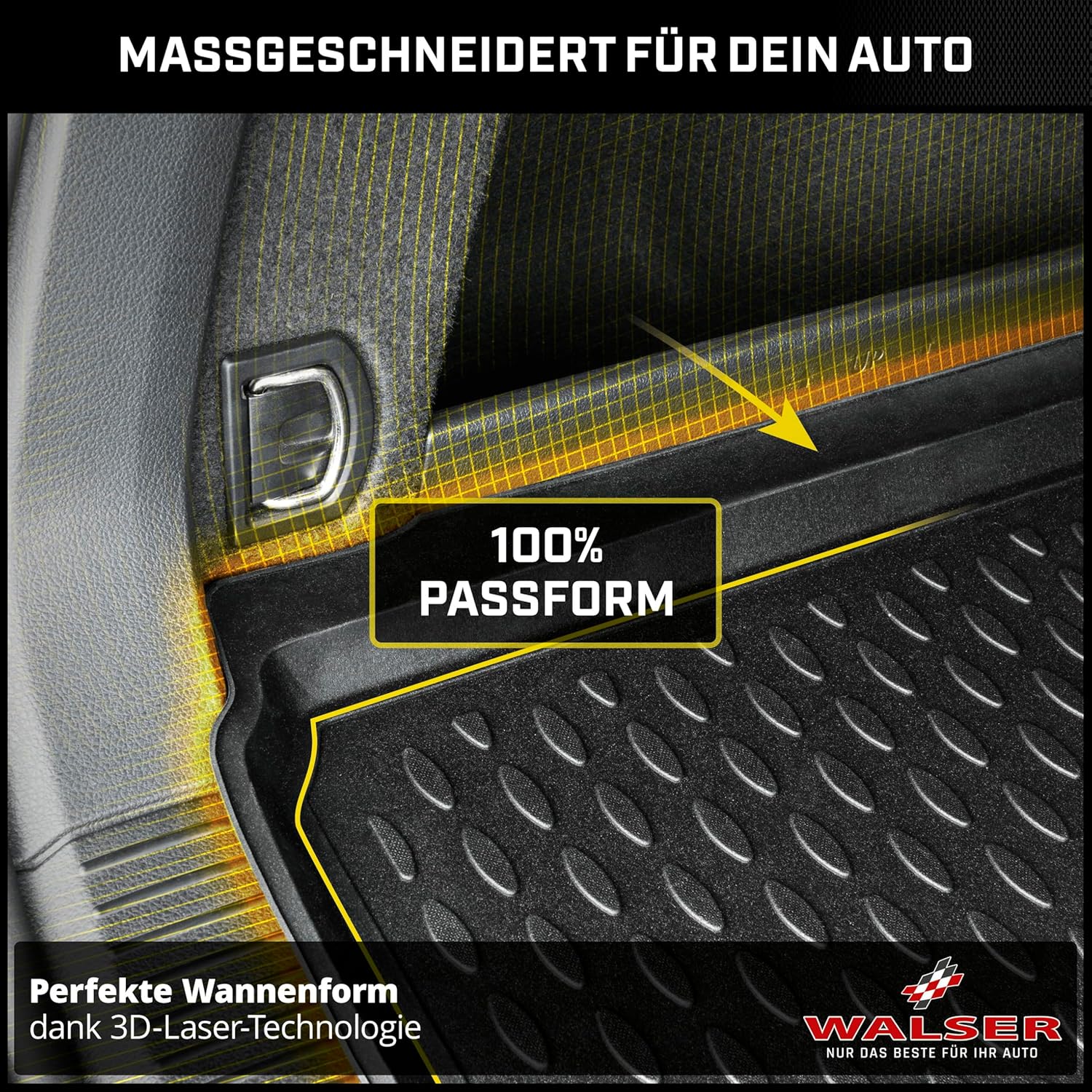 Thumbnail 2 de WALSER XTR Kofferraumwanne aus TPE mit Antirutsch für Suzuki Vitara (unterer Ladeboden, 2015–)