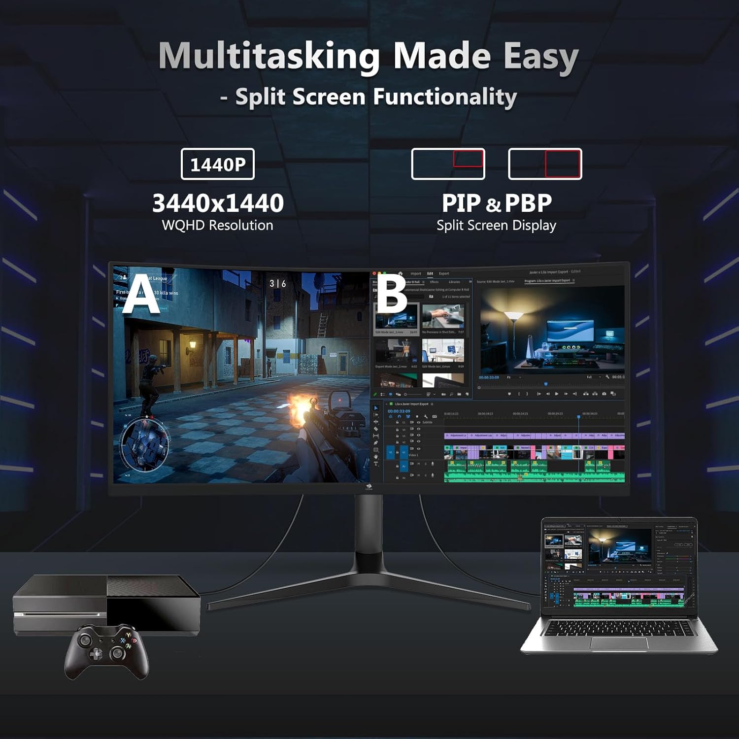 Thumbnail 6 de Z-Edge 34 Inch Ultrawide Curved Gaming Monitor review