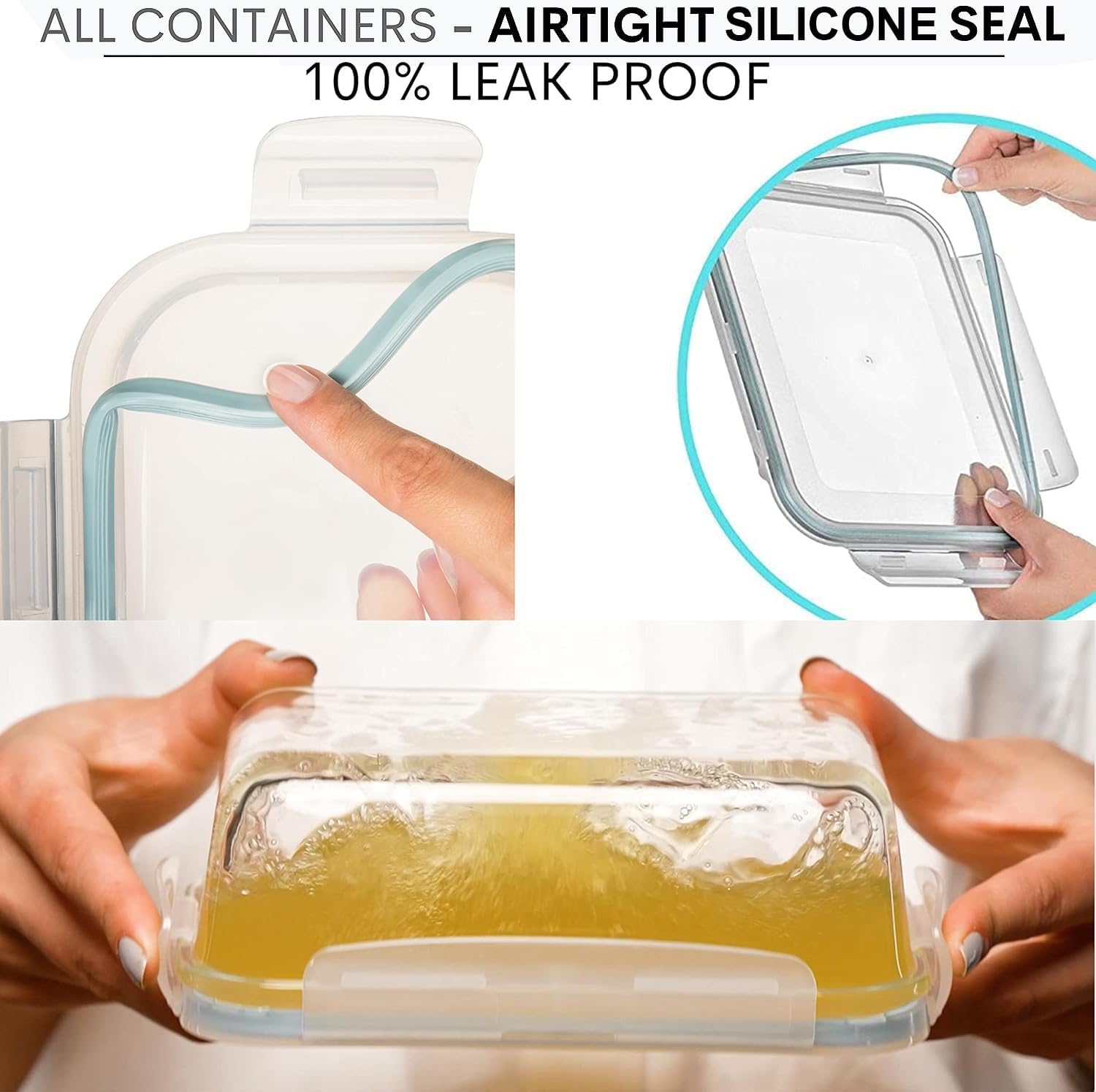 Thumbnail 1 de Razab 16-Pc 30 Oz Glass Meal Prep Containers ⚡