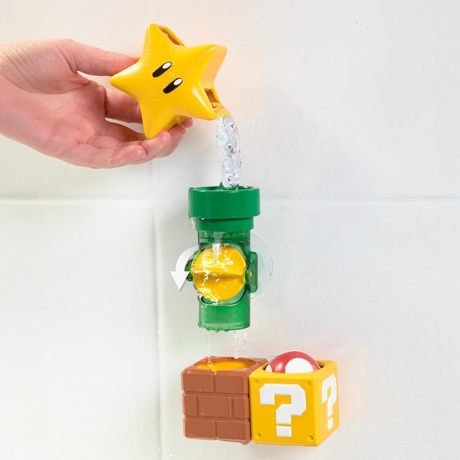 Detalle 2 de My Mario Tuyaux de Bain – Jeu interactif de bain Mario avec circuit d'eau