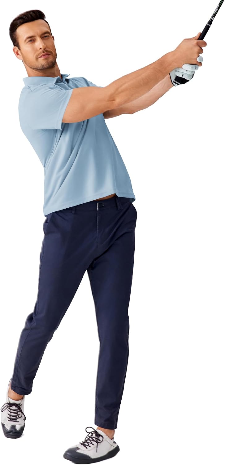 Detalle 2 de PINSPARK Polo manches courtes homme respirant à séchage rapide, idéal golf et sport d’été