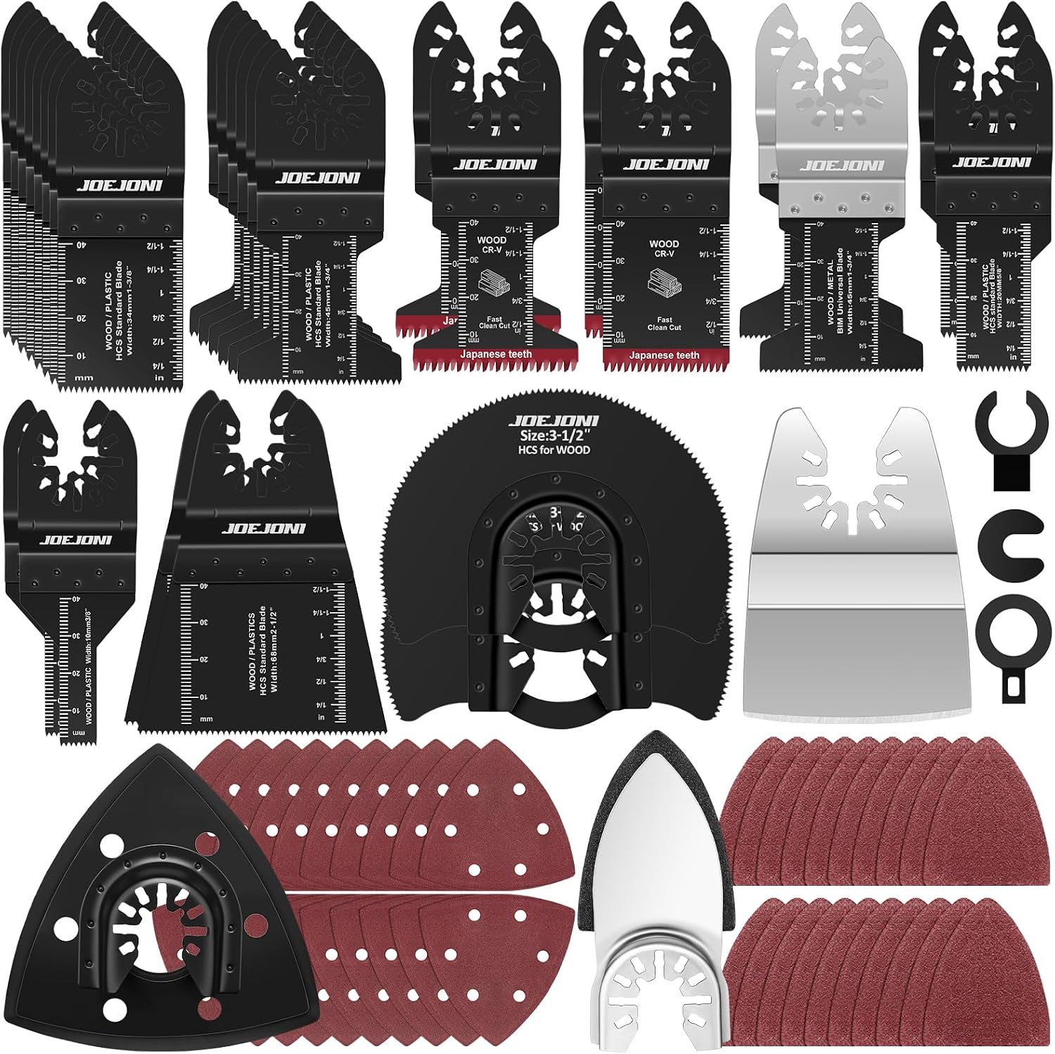 Detalle de 134 Piece oscillating saw blades set