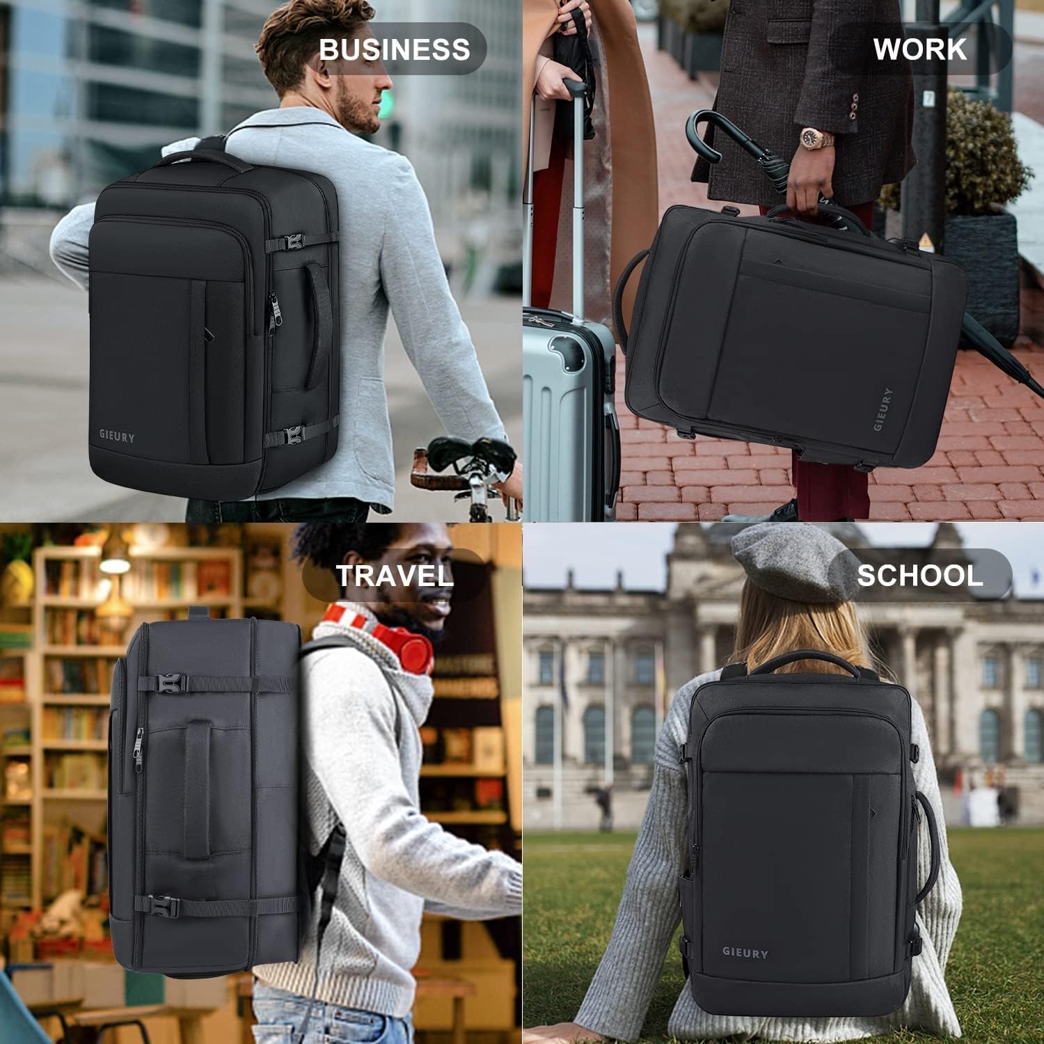 Thumbnail 6 de Gieury Carry On Backpack 50L