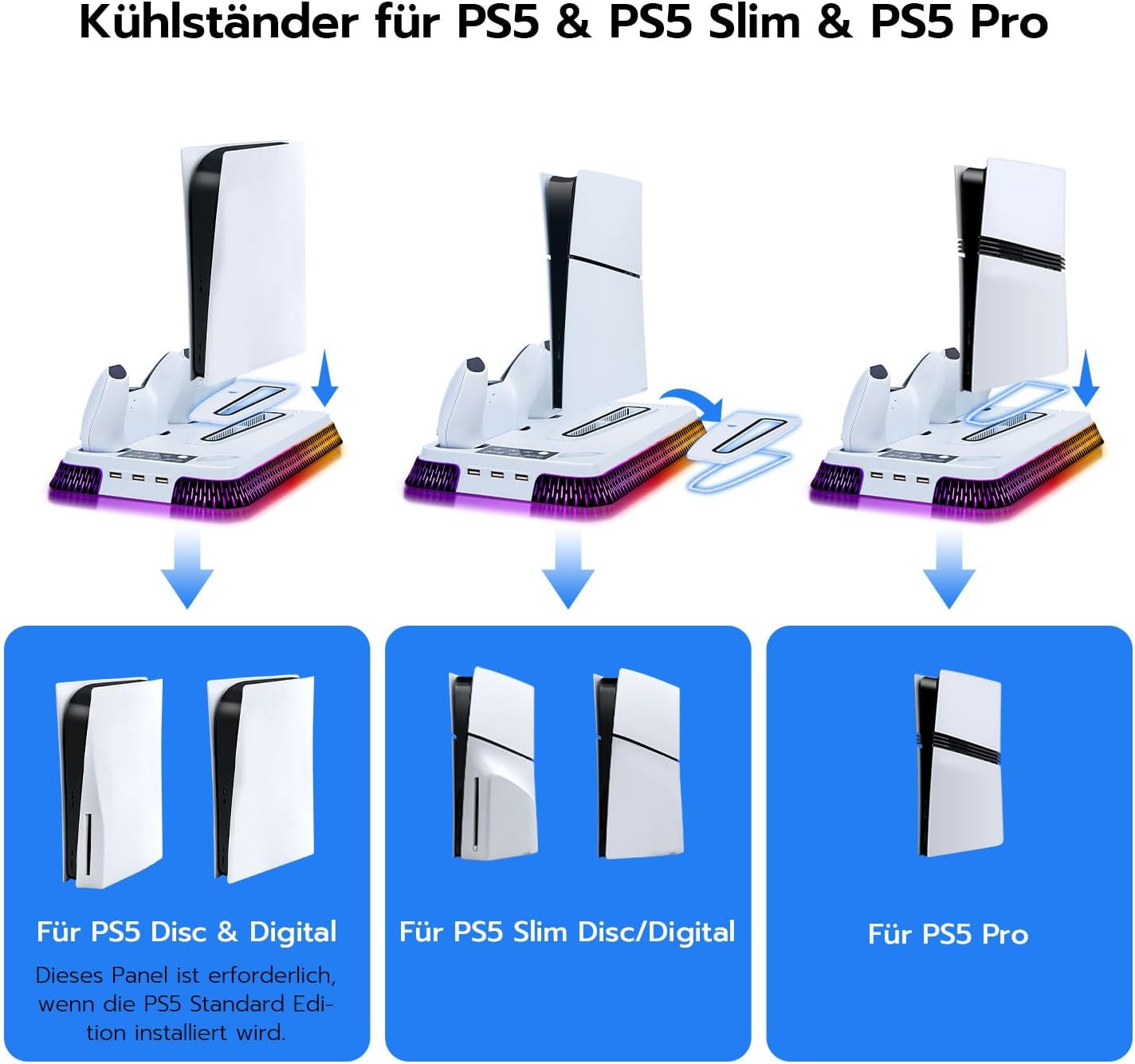 Thumbnail 1 de Wigearss PS5 Kühler Standfuß für 2020
