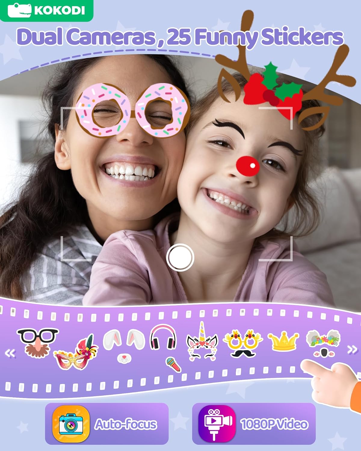 Thumbnail 4 de KOKODI Kids Smart Phone Toy with Dual Camera