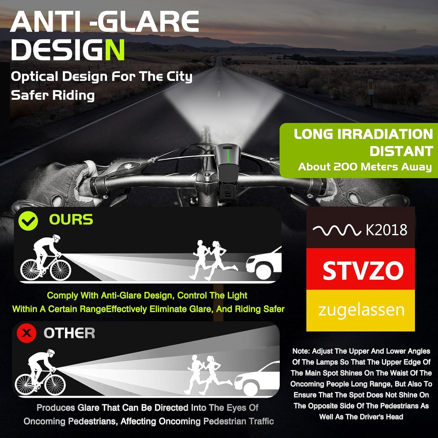 Thumbnail 2 de RIDWILY Fahrrad Lichter Set 2600 mAh StVZO