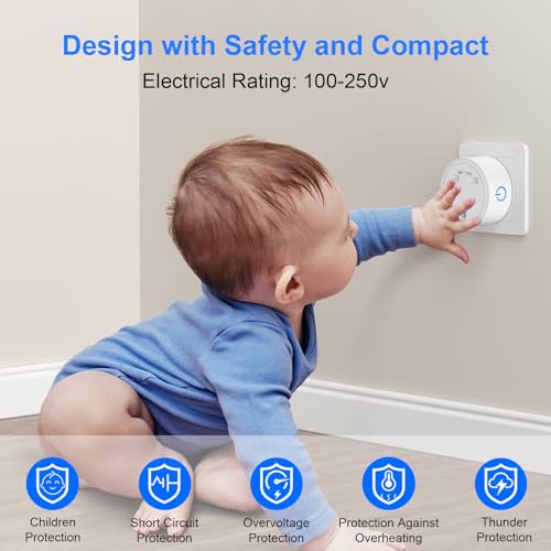 Thumbnail 7 de TVLIVE Smart Plug 2 Pack: Alexa & Google Home Voice Control, Energy Monitoring, 2.4GHz Wi‑Fi, UK Plug